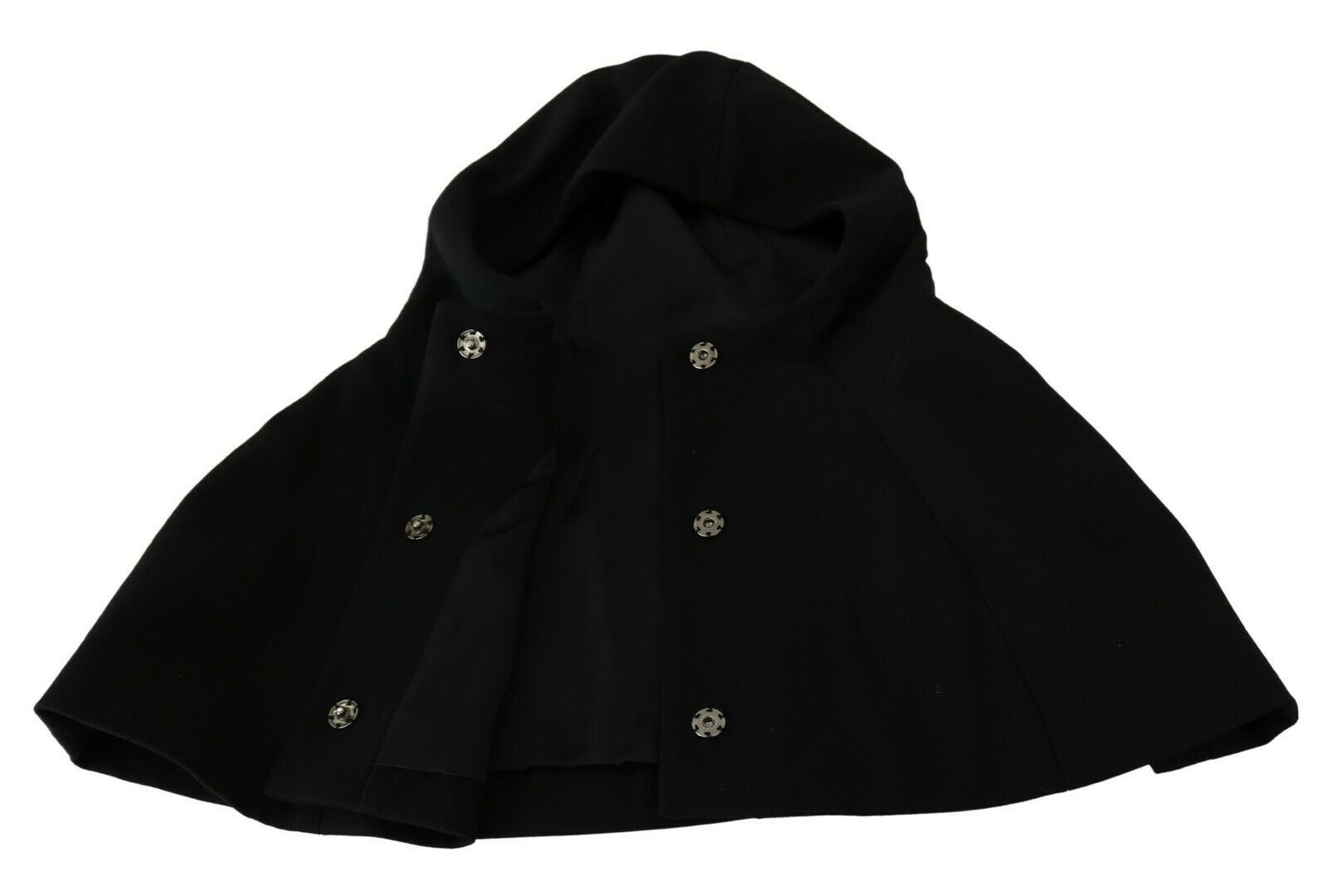 Dolce & Gabbana Black Wool Whole Head Hooded Scarf Hat | Regal Royce