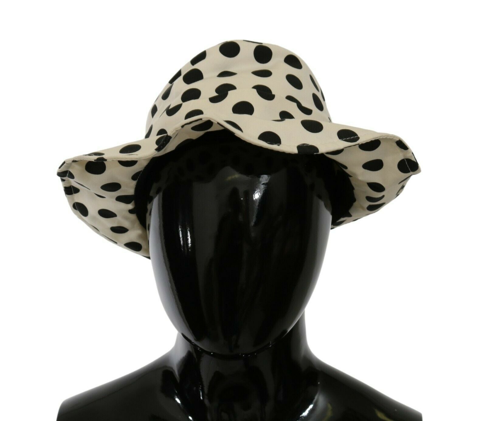Dolce & Gabbana White 100% Cotton Polka Dot Design Trilby Hat | Regal Royce