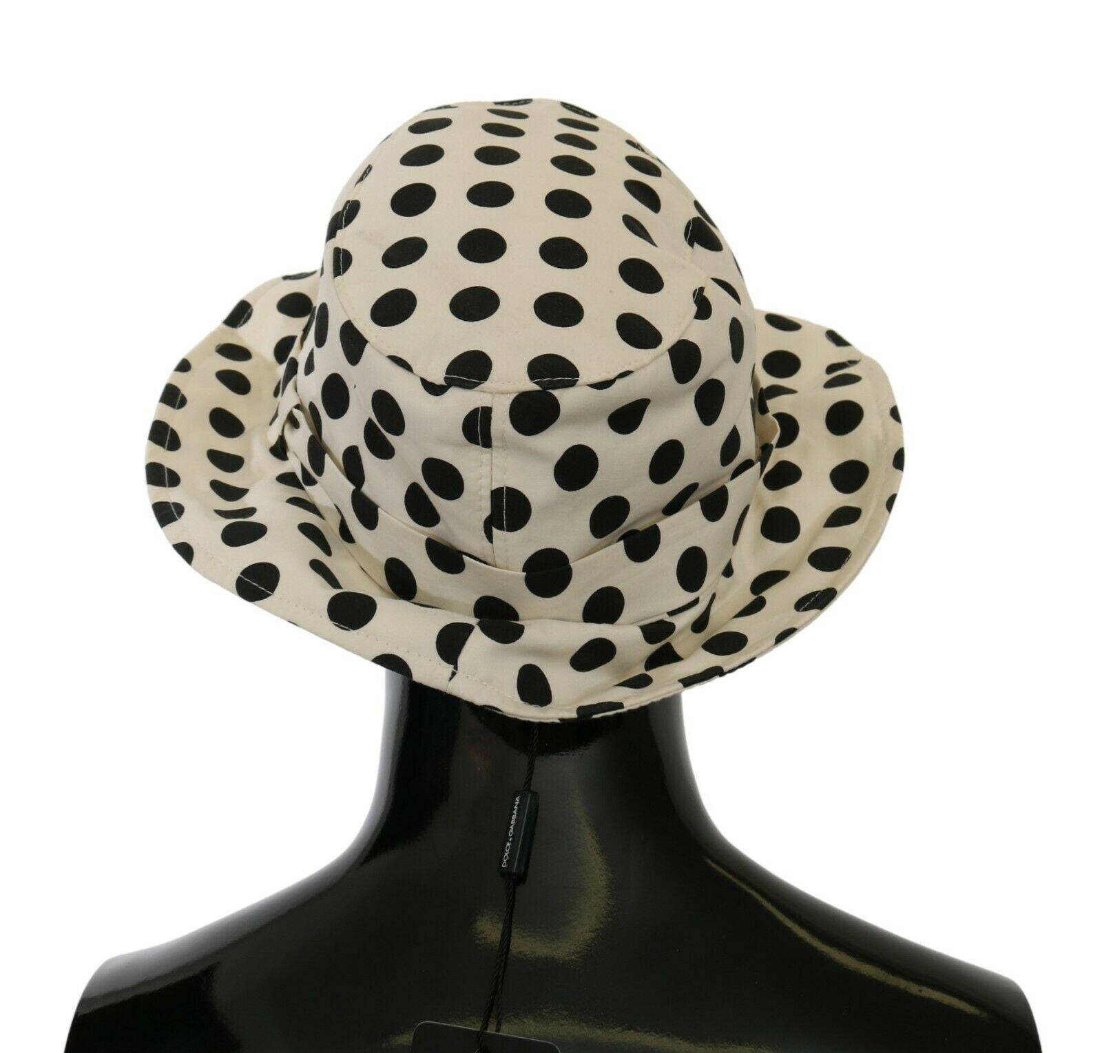 Dolce & Gabbana White 100% Cotton Polka Dot Design Trilby Hat | Regal Royce