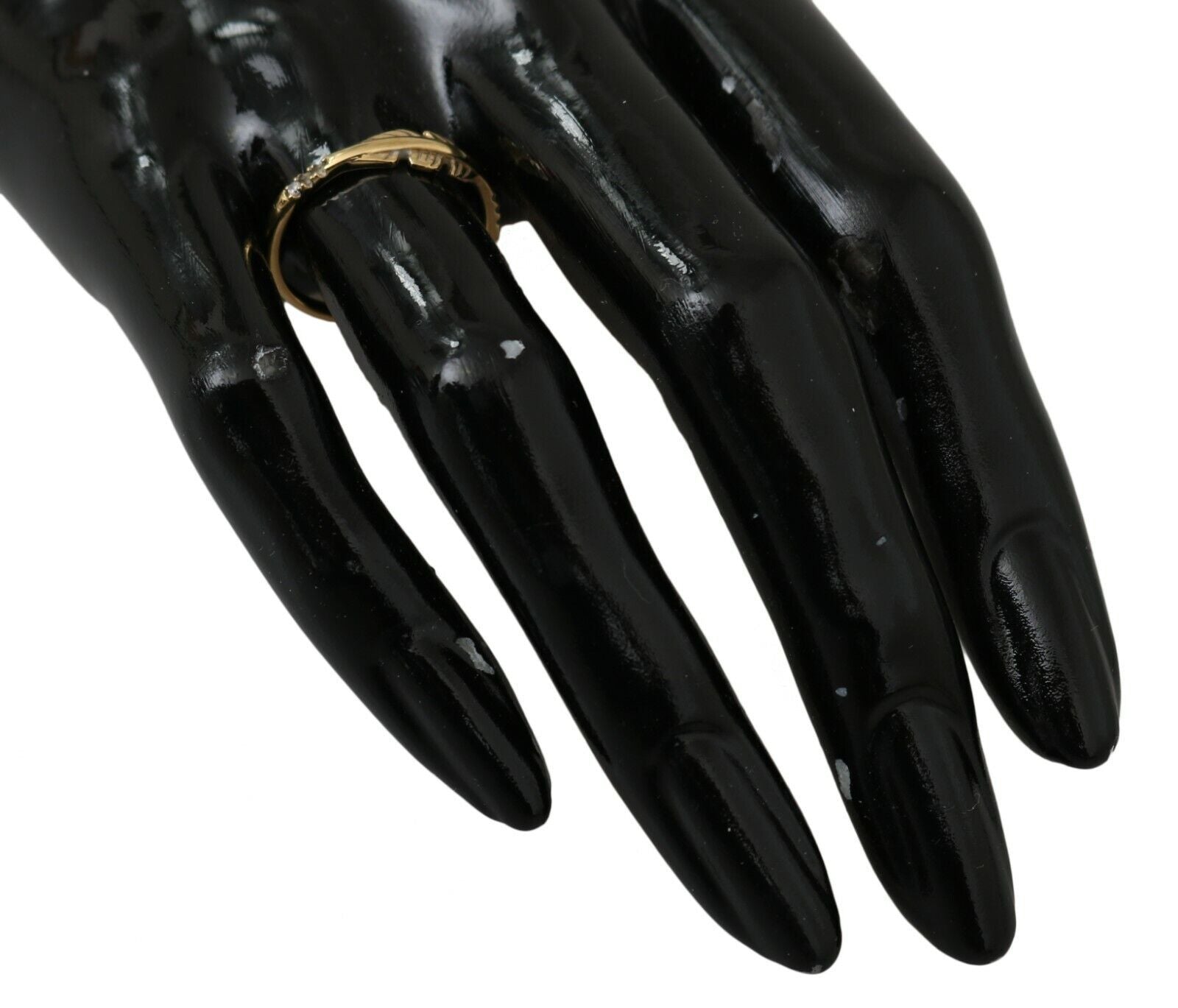 Nialaya Gold Feather Clear CZ 925 Silver Women | Regal Royce