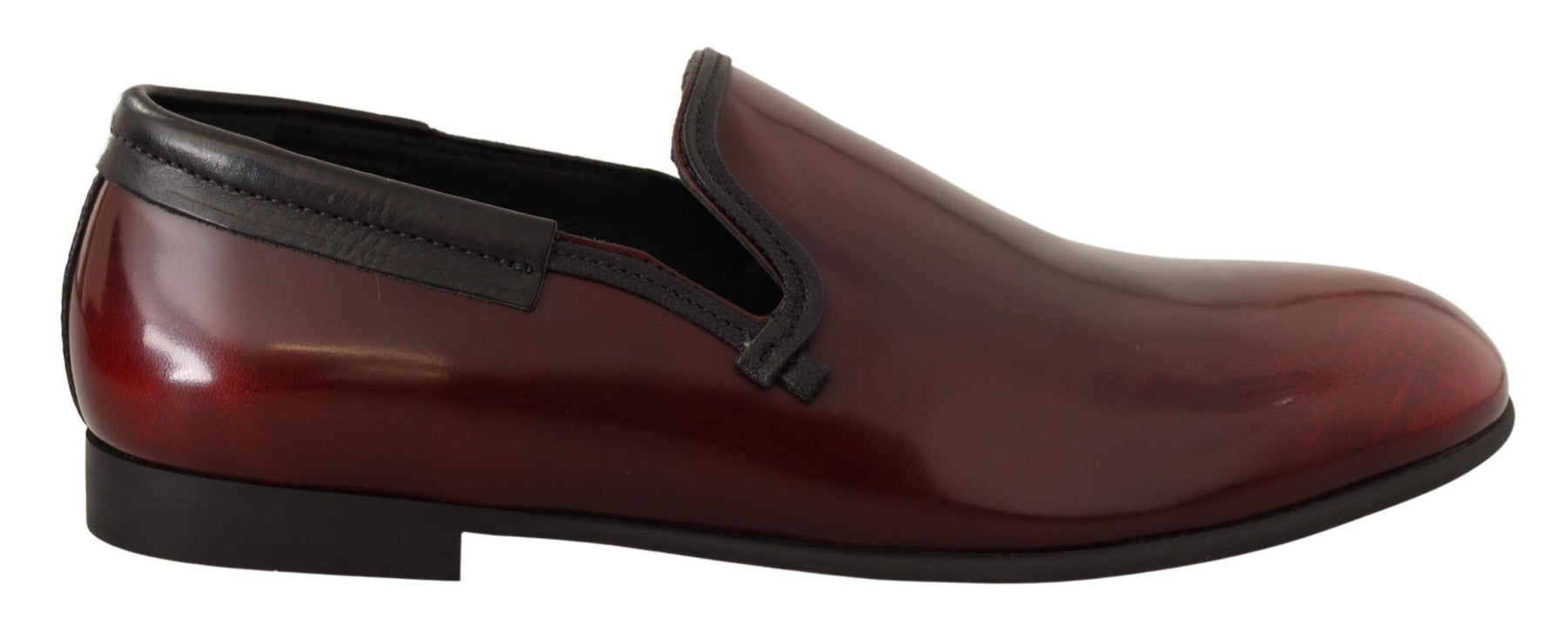 Dolce & Gabbana Bordeaux Patent Leather Dress Loafers Shoes | Regal Royce