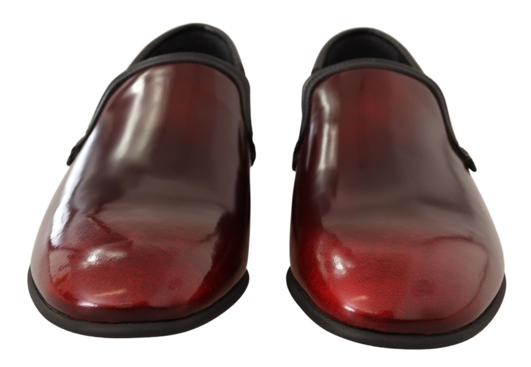 Dolce & Gabbana Bordeaux Patent Leather Dress Loafers Shoes | Regal Royce