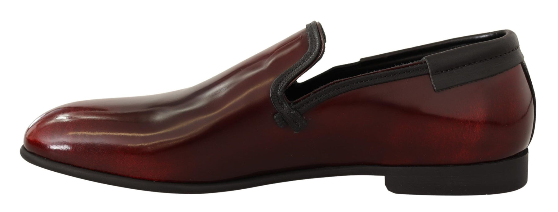 Dolce & Gabbana Bordeaux Patent Leather Dress Loafers Shoes | Regal Royce