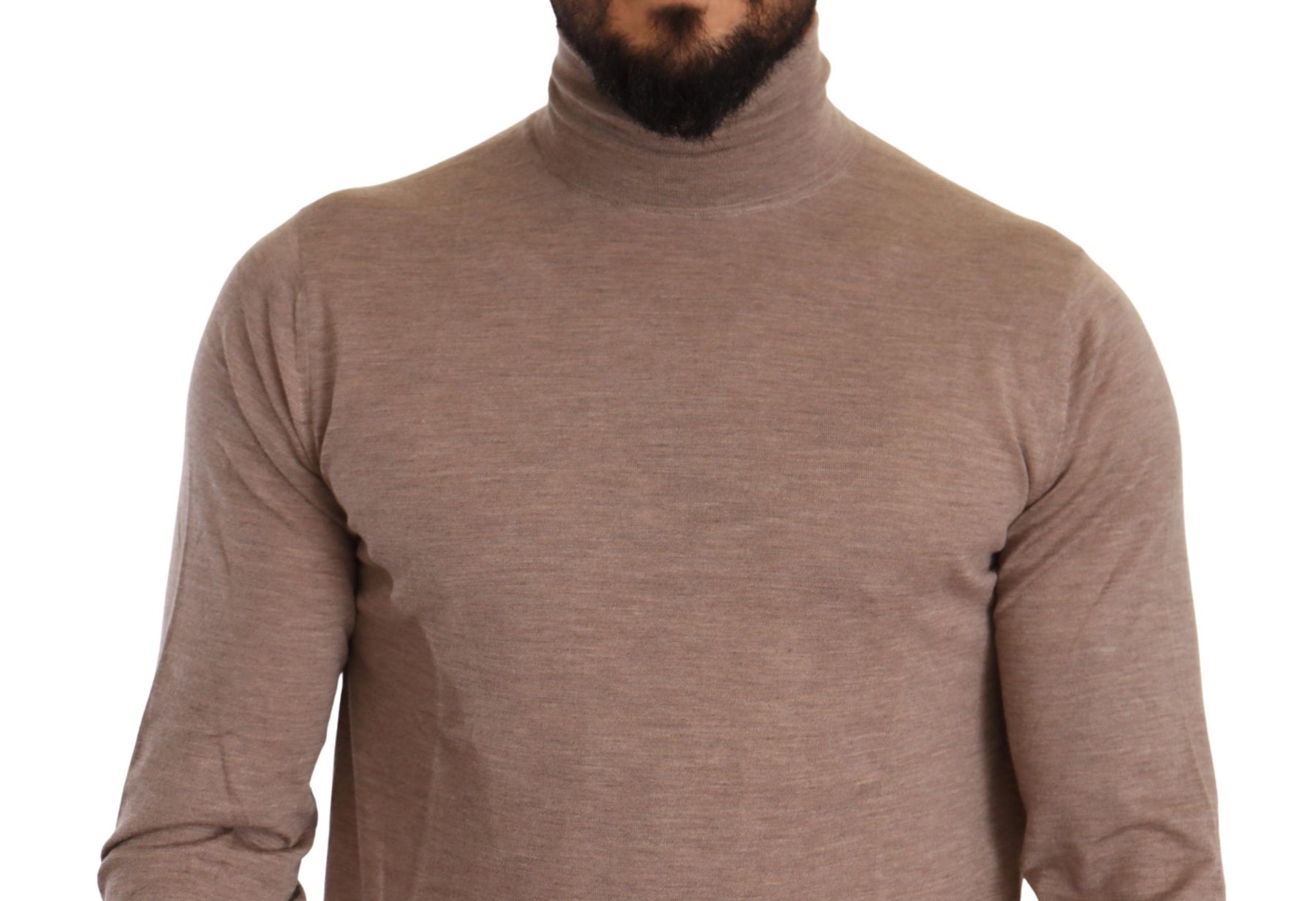 Dolce & Gabbana Brown Cashmere Turtleneck Pullover Sweater | Regal Royce