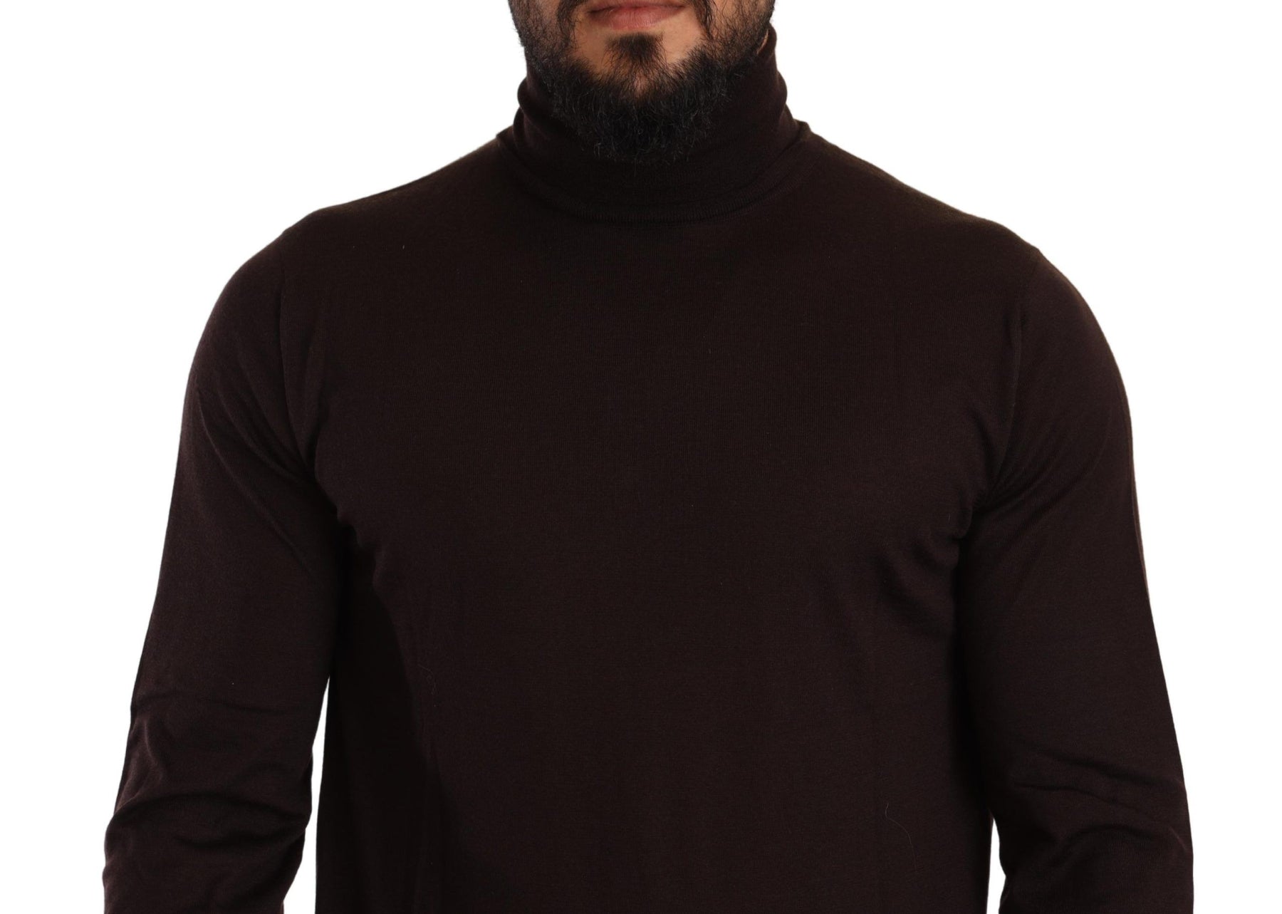 Dolce & Gabbana Brown Cashmere Turtleneck Pullover Sweater | Regal Royce