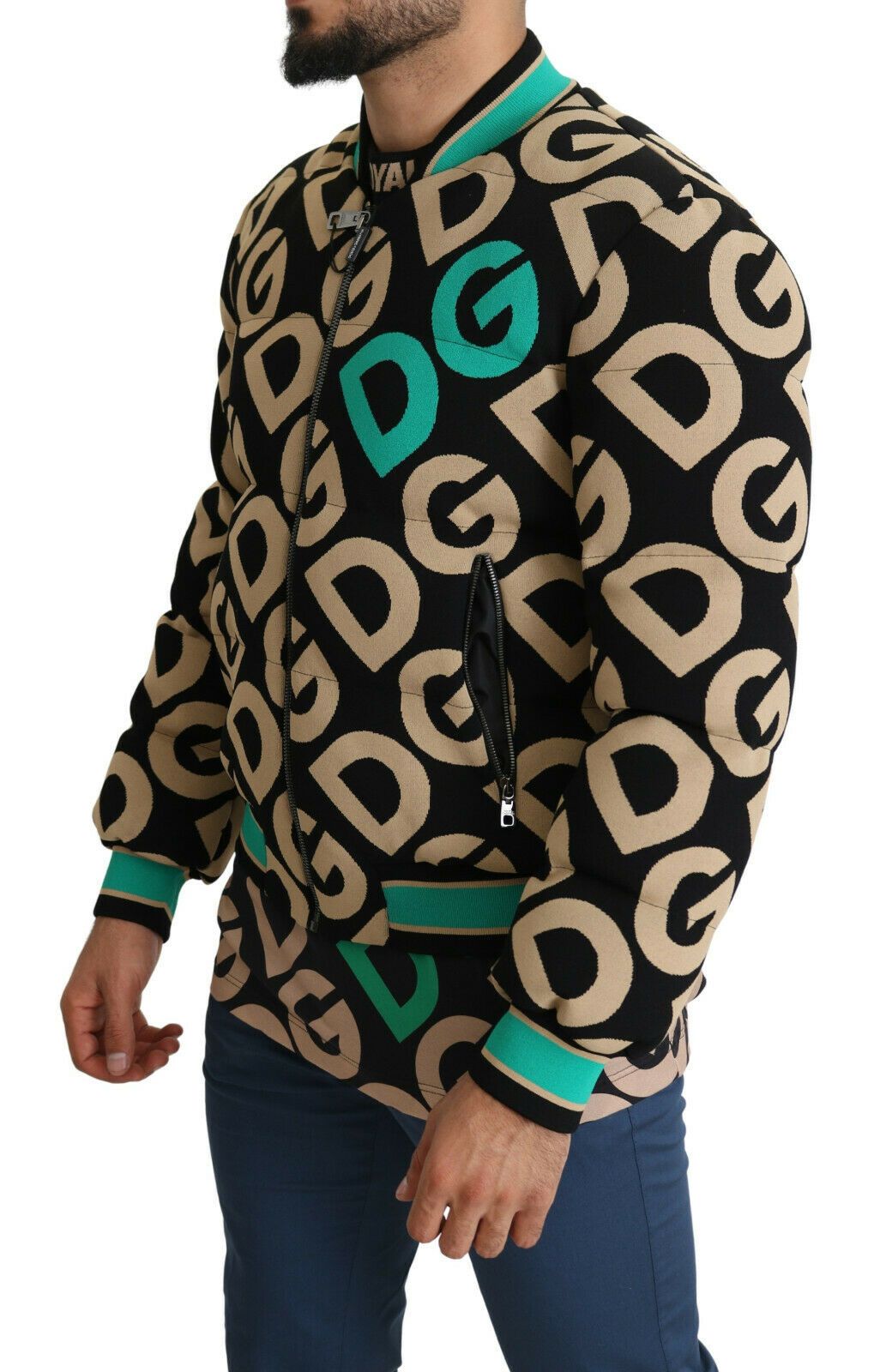 Dolce & Gabbana Multicolor DGMILLENNIALS Logo Print Jacket | Regal Royce