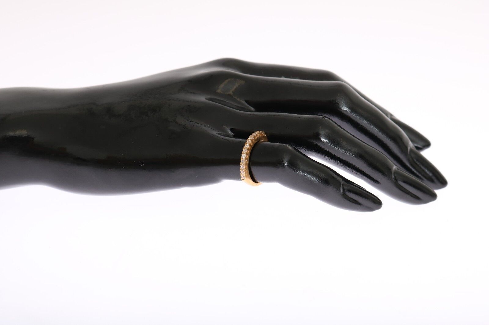 Nialaya Gold Authentic Womens Clear CZ Gold 925 Silver Ring | Regal Royce