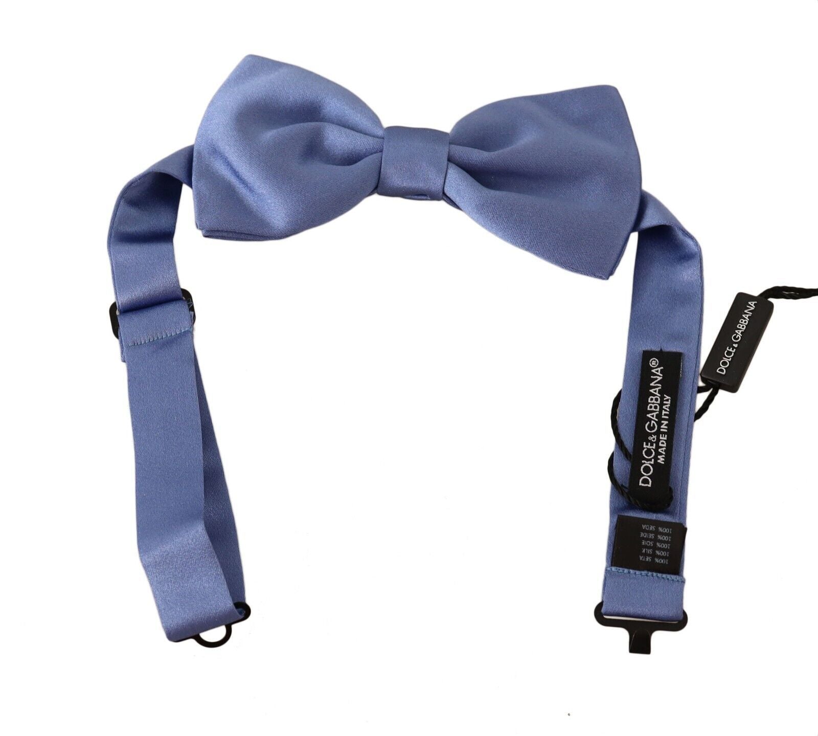 Dolce & Gabbana Purple 100% Silk Adjustable Neck Papillon Bow Tie | Regal Royce