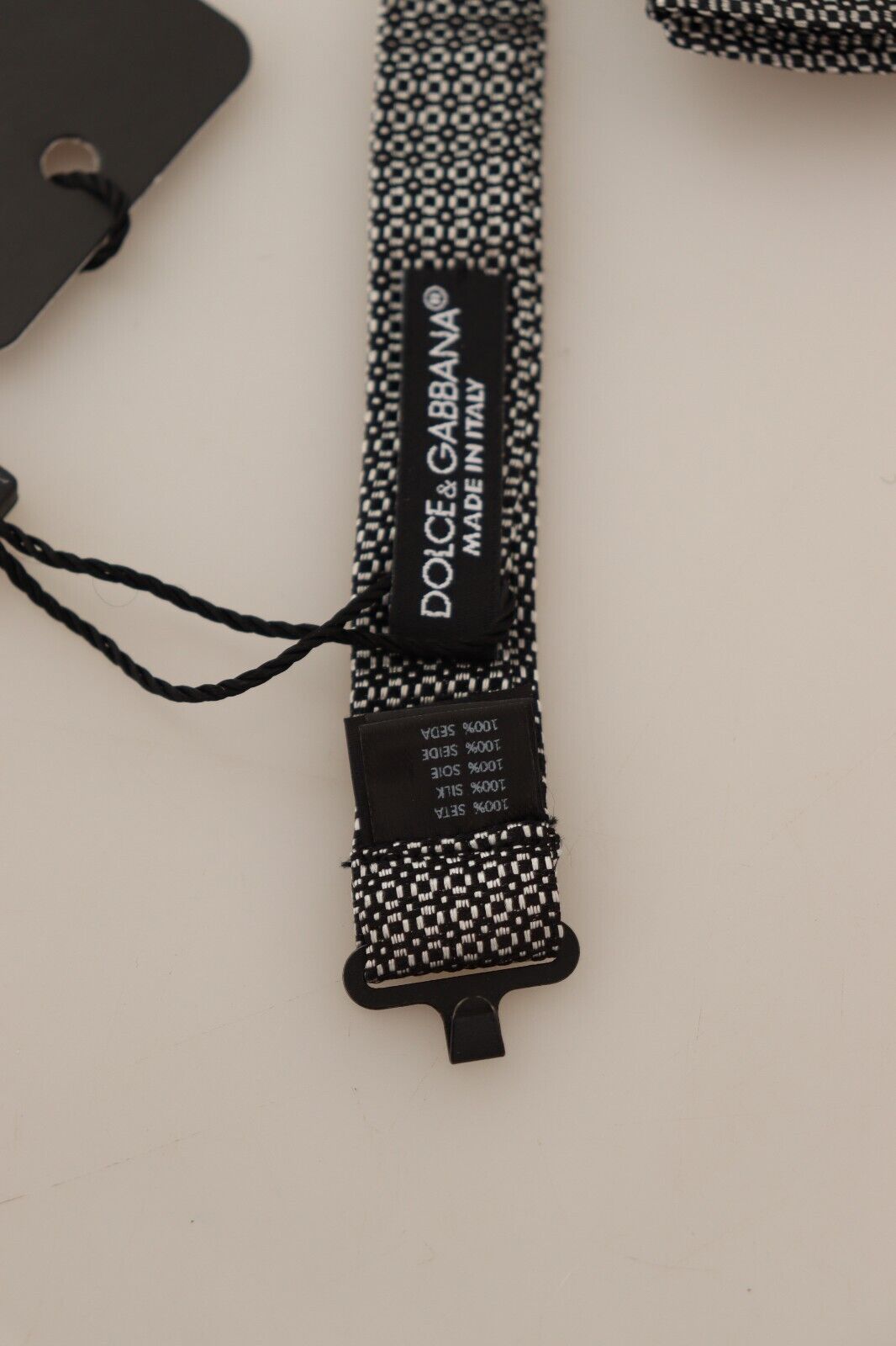 Dolce & Gabbana Multicolor Patterned Adjustable Neck Papillon Bow Tie | Regal Royce