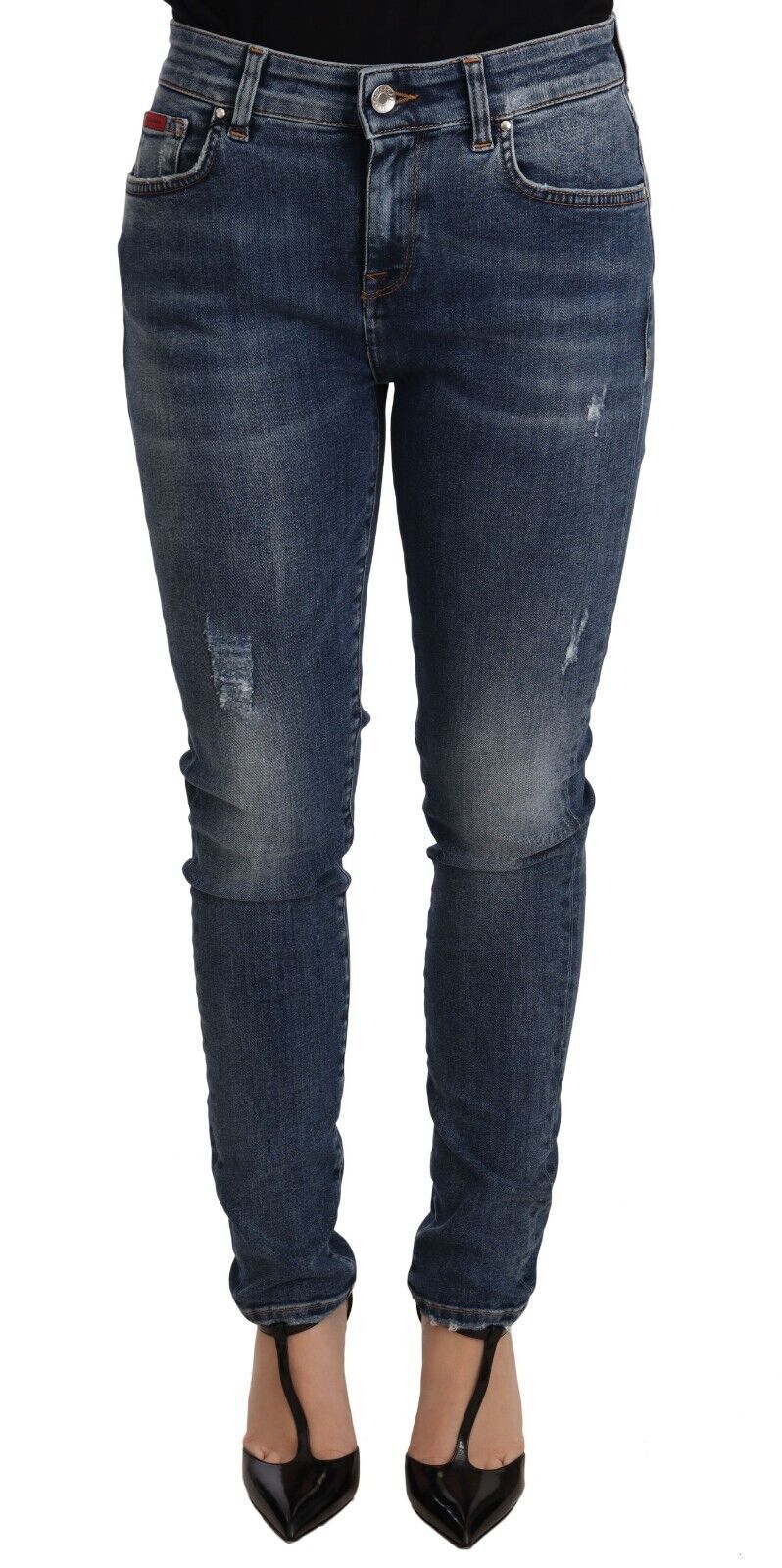 Dolce & Gabbana Blue Wash Skinny Denim Cotton Stretch Jeans | Regal Royce