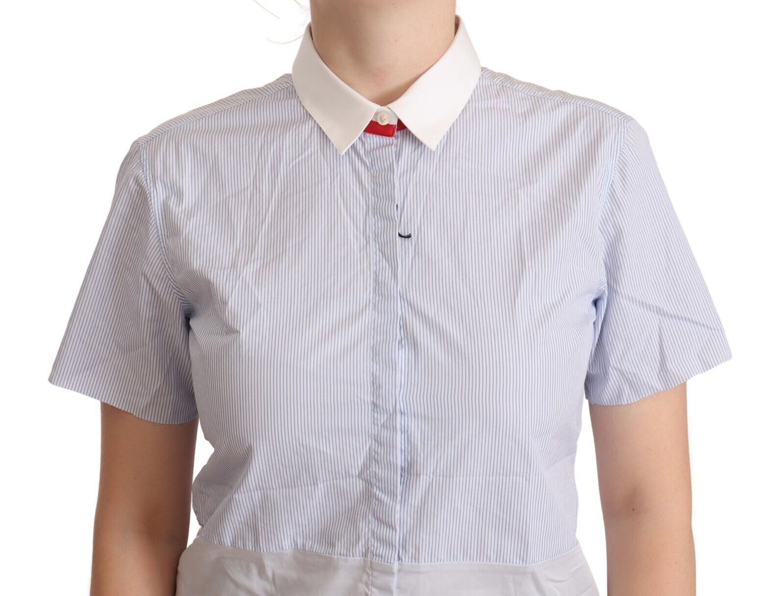 AGLINI Light Blue Cotton Short Sleeves Collared Polo Top | Regal Royce
