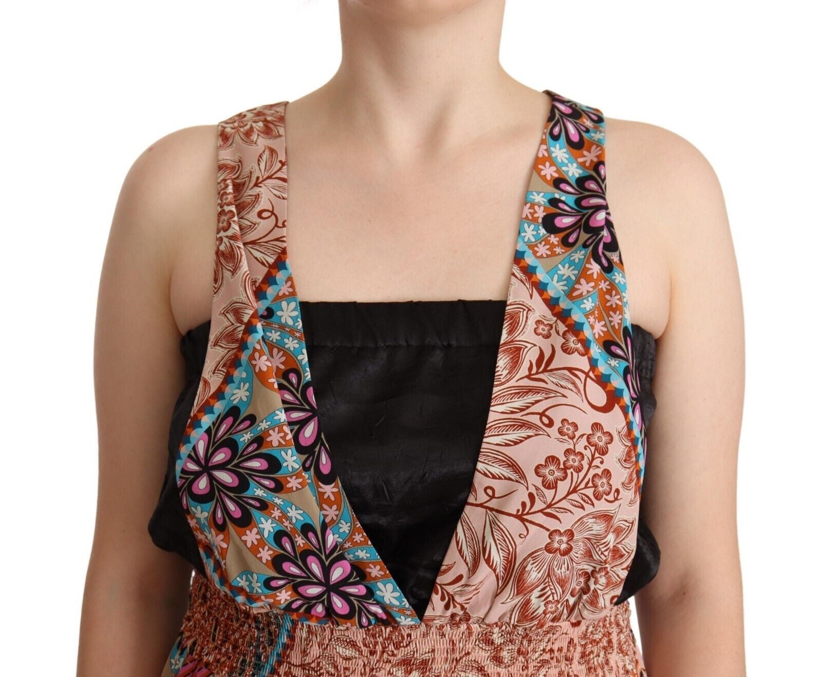 PINKO Multicolor Viscose Floral Print Women Jumpsuit Dress | Regal Royce