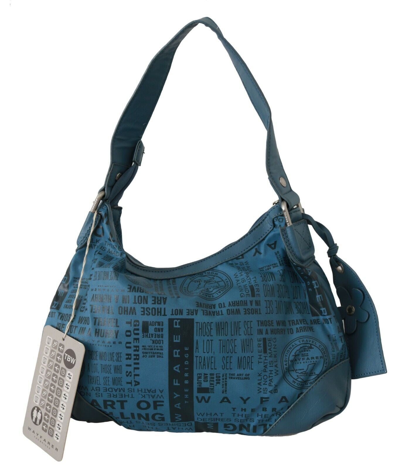 WAYFARER Shoulder Handbag Printed Purse Women Blue | Regal Royce