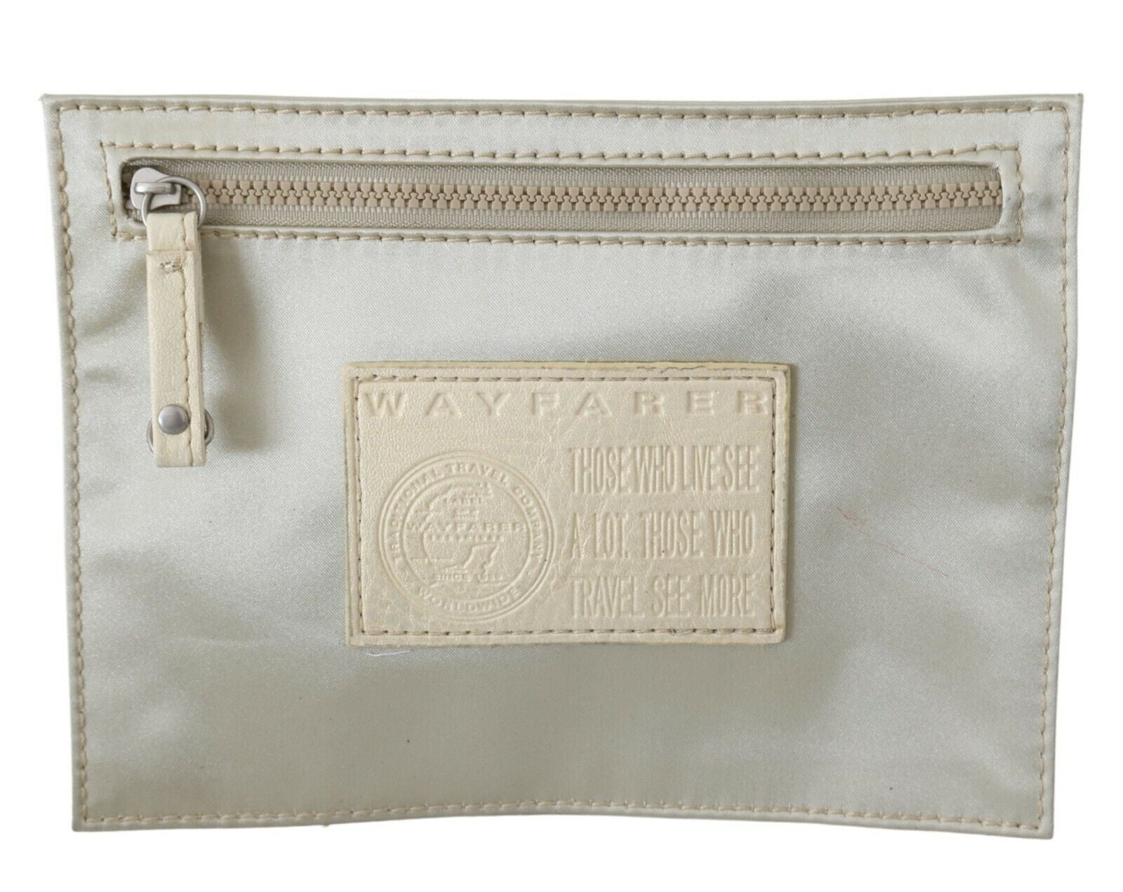 WAYFARER White Zippered Coin Holder Wallet | Regal Royce