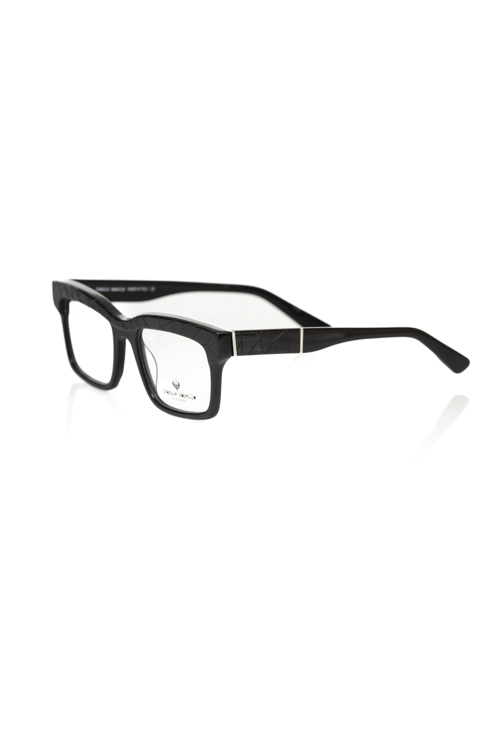 Frankie Morello Black Acetate Men's Frame | Regal Royce