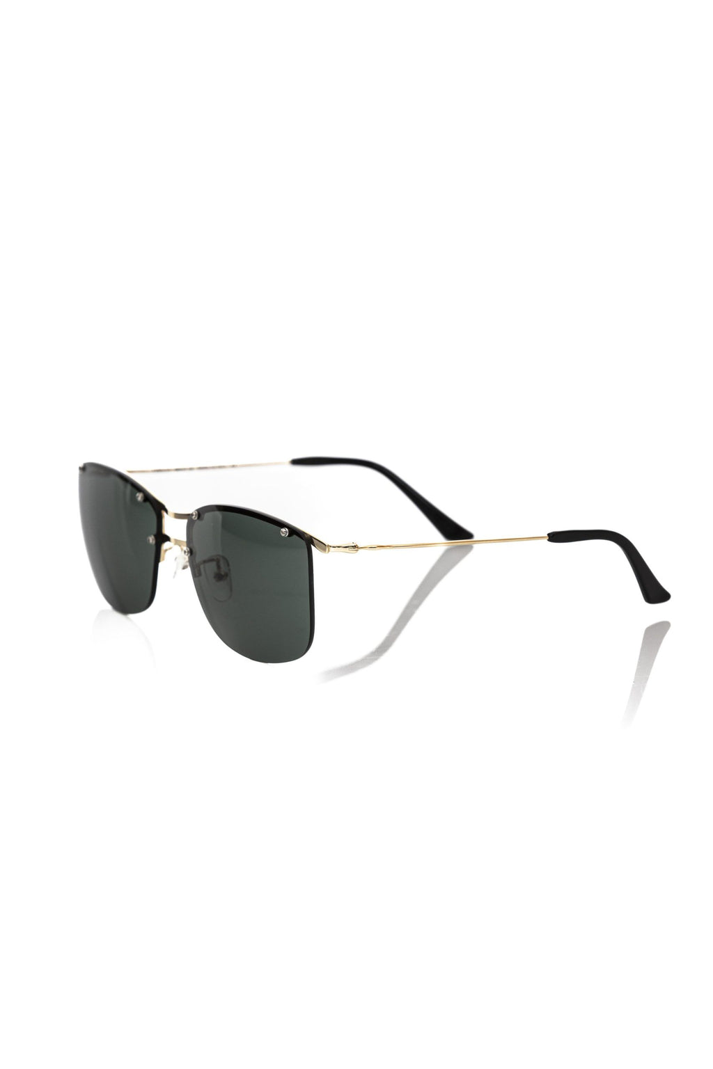 Frankie Morello Black Metallic Fiber Men's Sunglasses