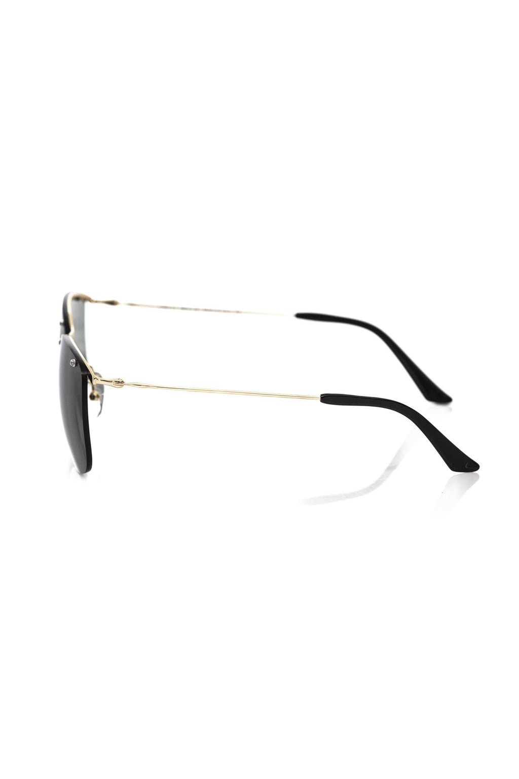 Frankie Morello Black Metallic Fiber Men's Sunglasses