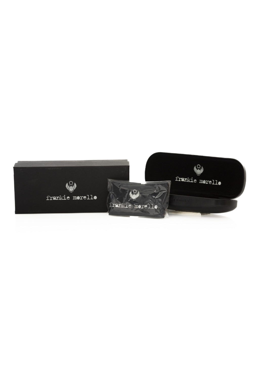 Frankie Morello Silver Metallic Fiber Men Sunglass