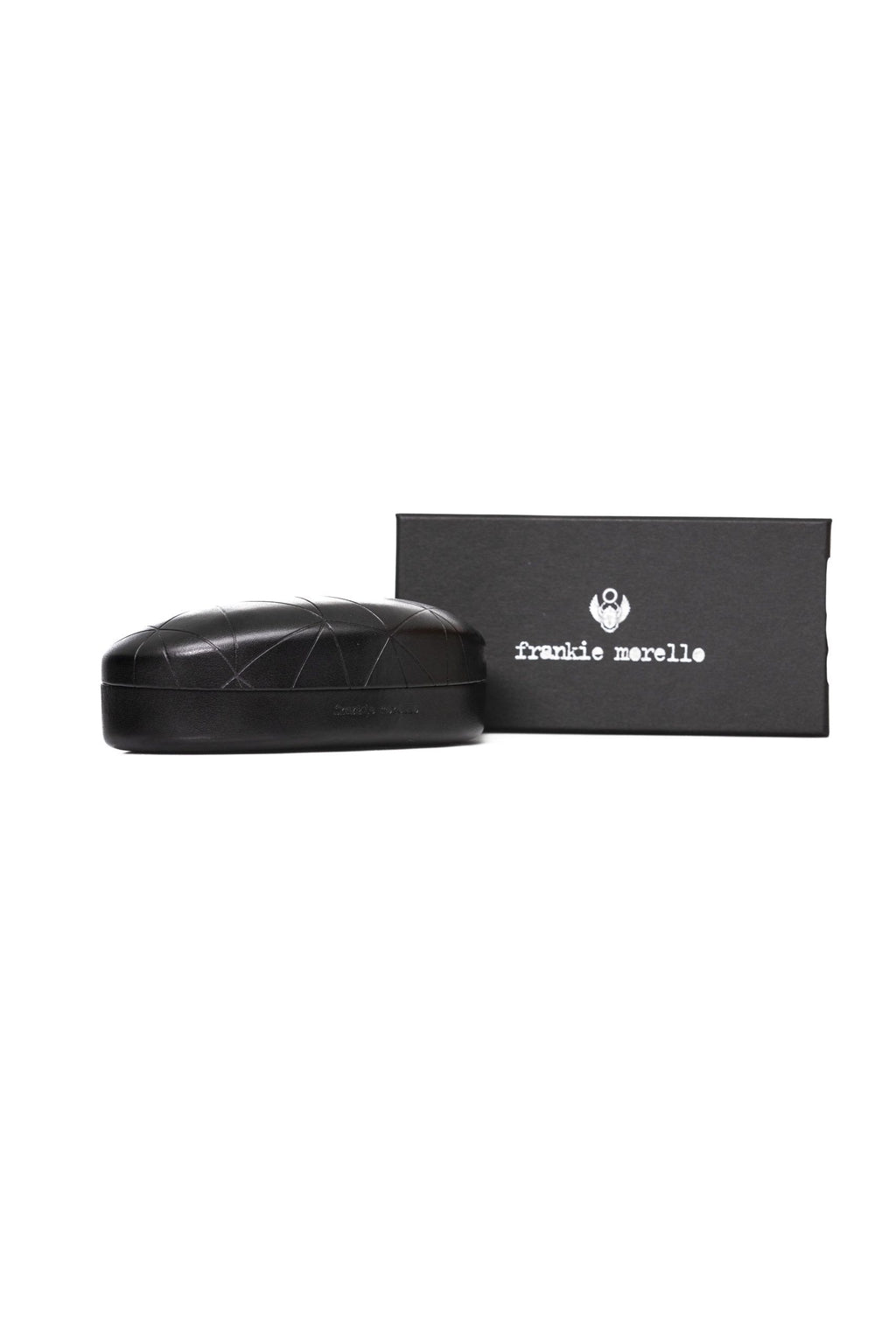 Frankie Morello Brown Acetate Mens Sunglasses