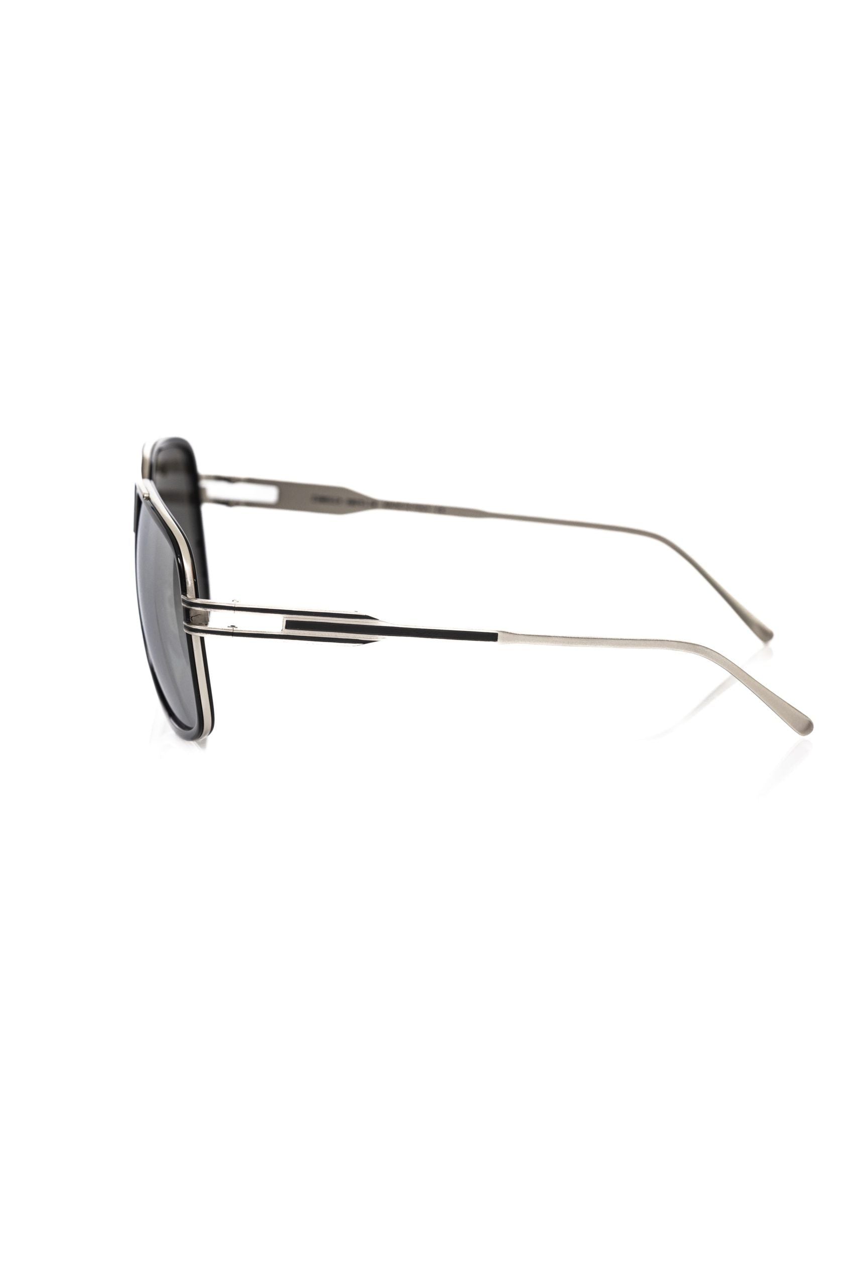 Frankie Morello Black Metallic Fiber Men Sunglass | Regal Royce