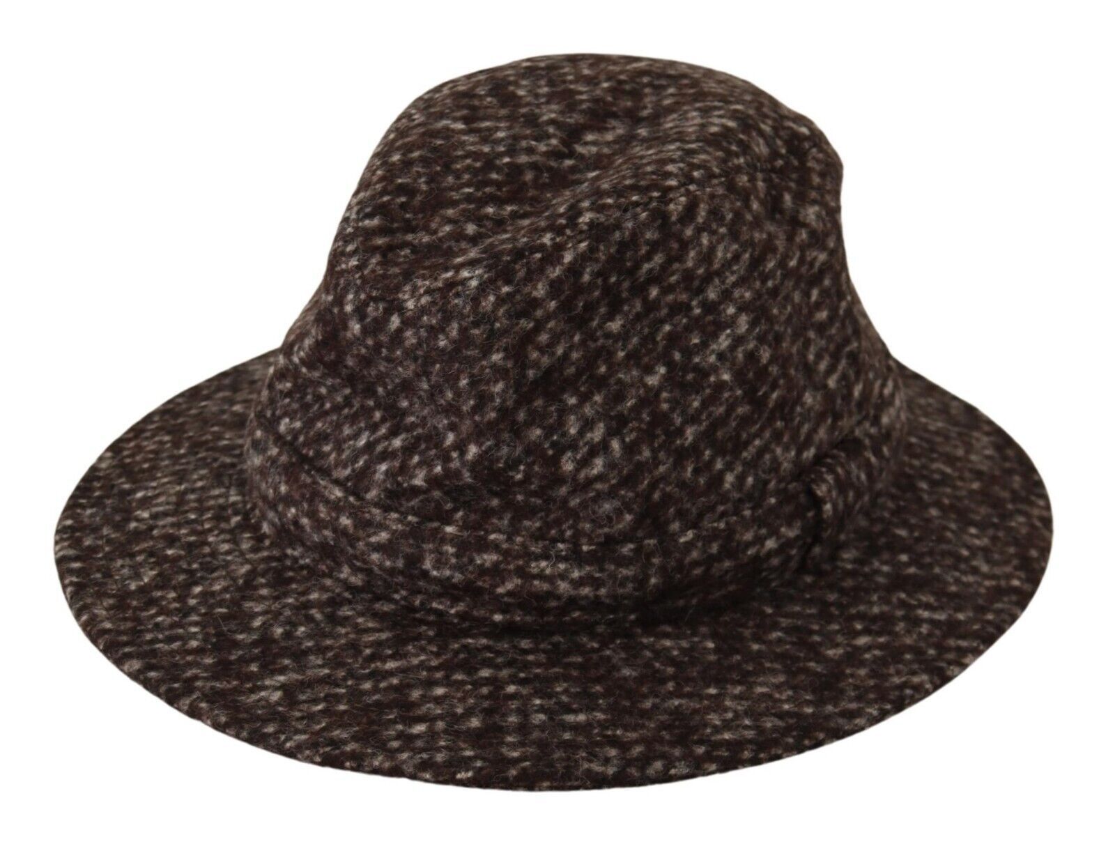 Dolce & Gabbana Gray Melange Blended Textured Tweed Hat | Regal Royce