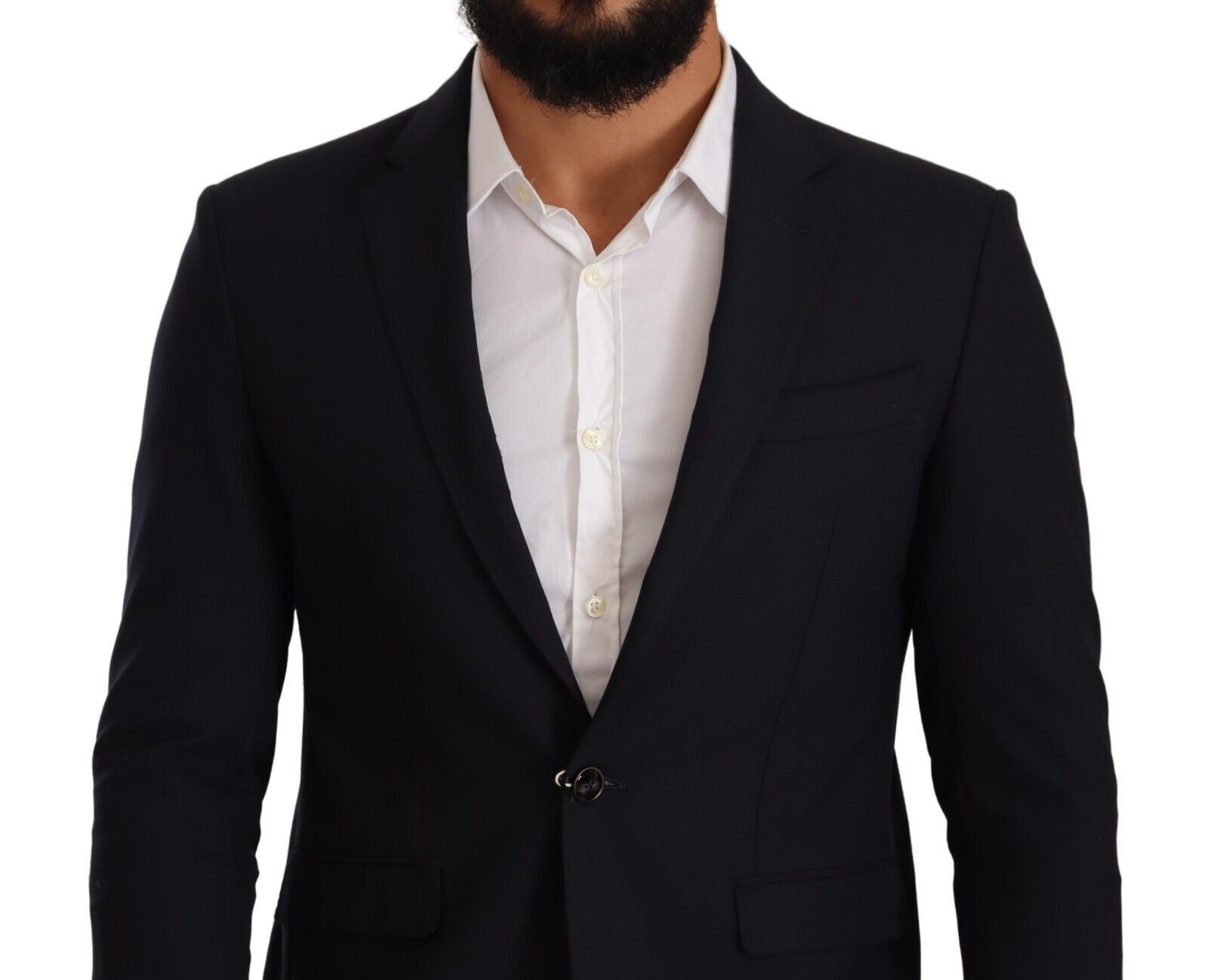 Domenico Tagliente Black Single Breasted One Button Suit Jacket | Regal Royce