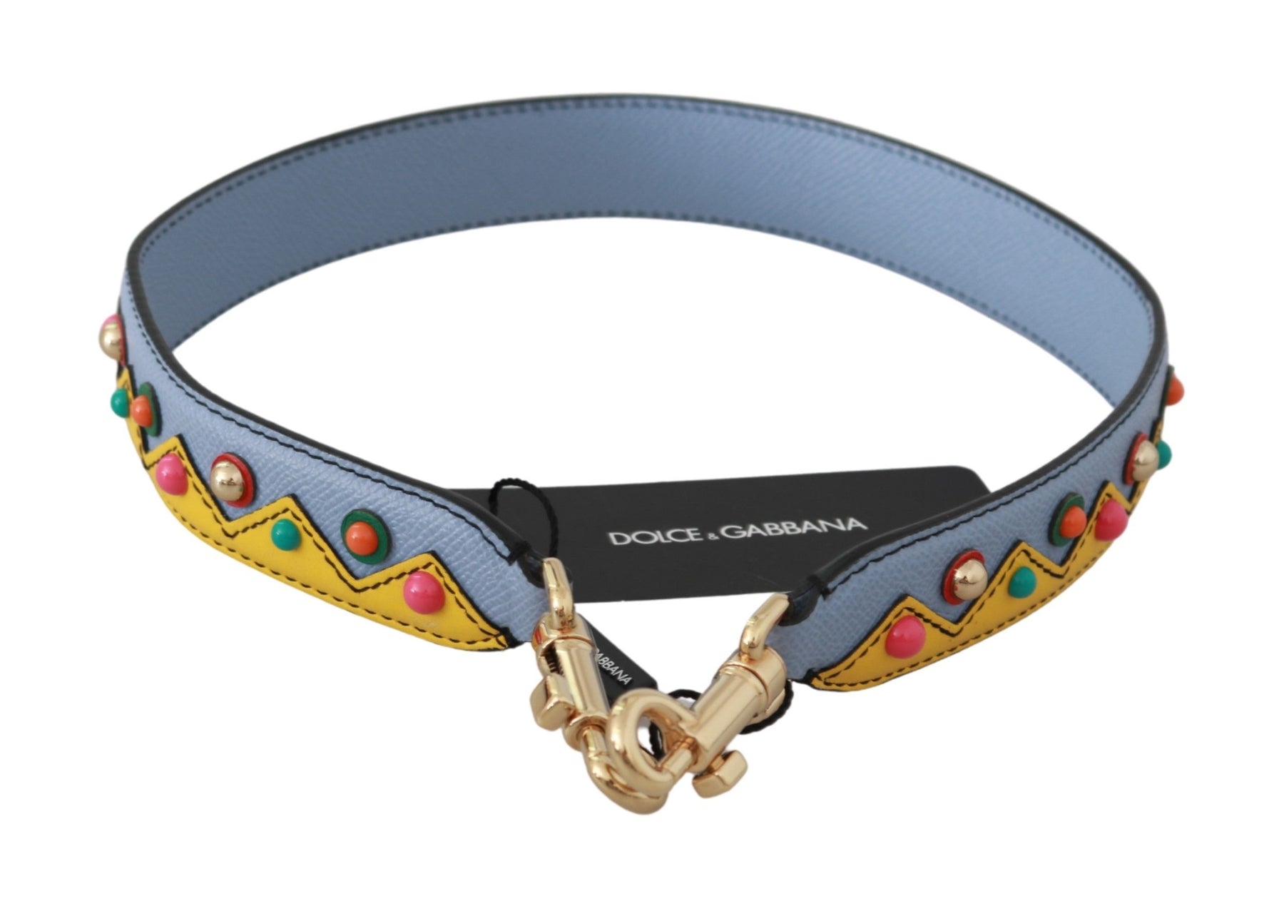 Dolce & Gabbana Blue Handbag Accessory Shoulder Strap Leather | Regal Royce