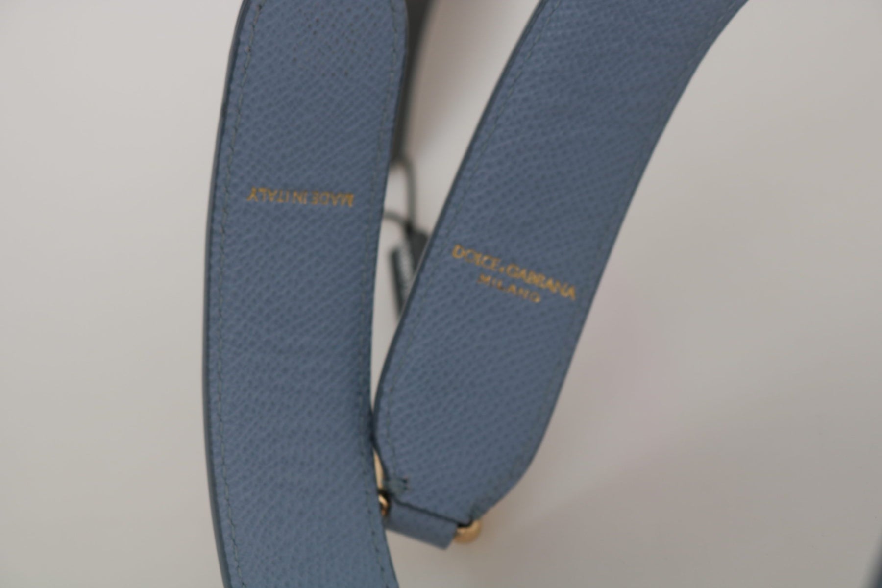 Dolce & Gabbana Blue Leather Handbag Accessory Shoulder Strap | Regal Royce