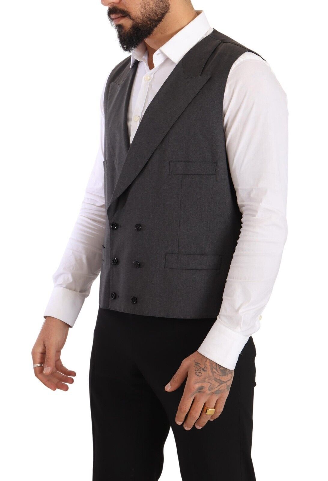 Dolce & Gabbana Gray Double Breasted 2 Piece SICILIA Blazer | Regal Royce