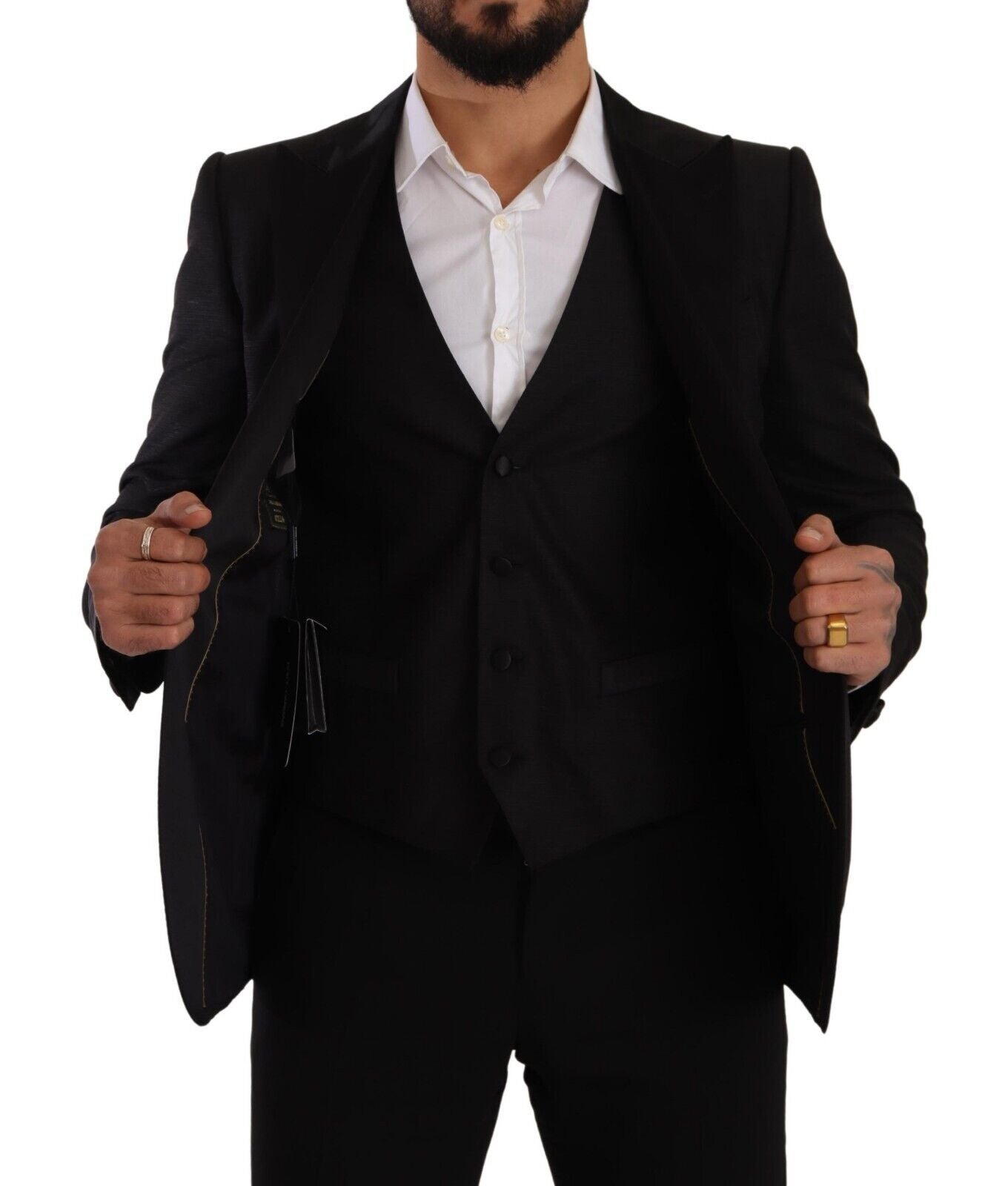 Dolce & Gabbana Black Slim Fit 2 Piece SICILIA Blazer | Regal Royce