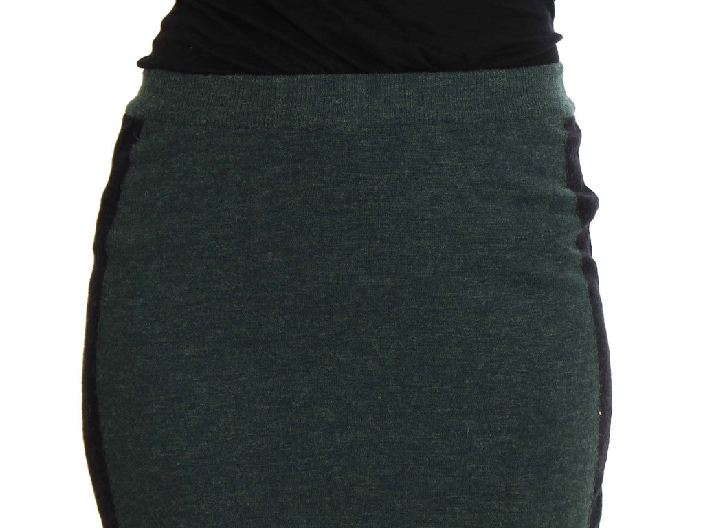 MILA SCHÖN Green Wool Blend Pencil Skirt | Regal Royce