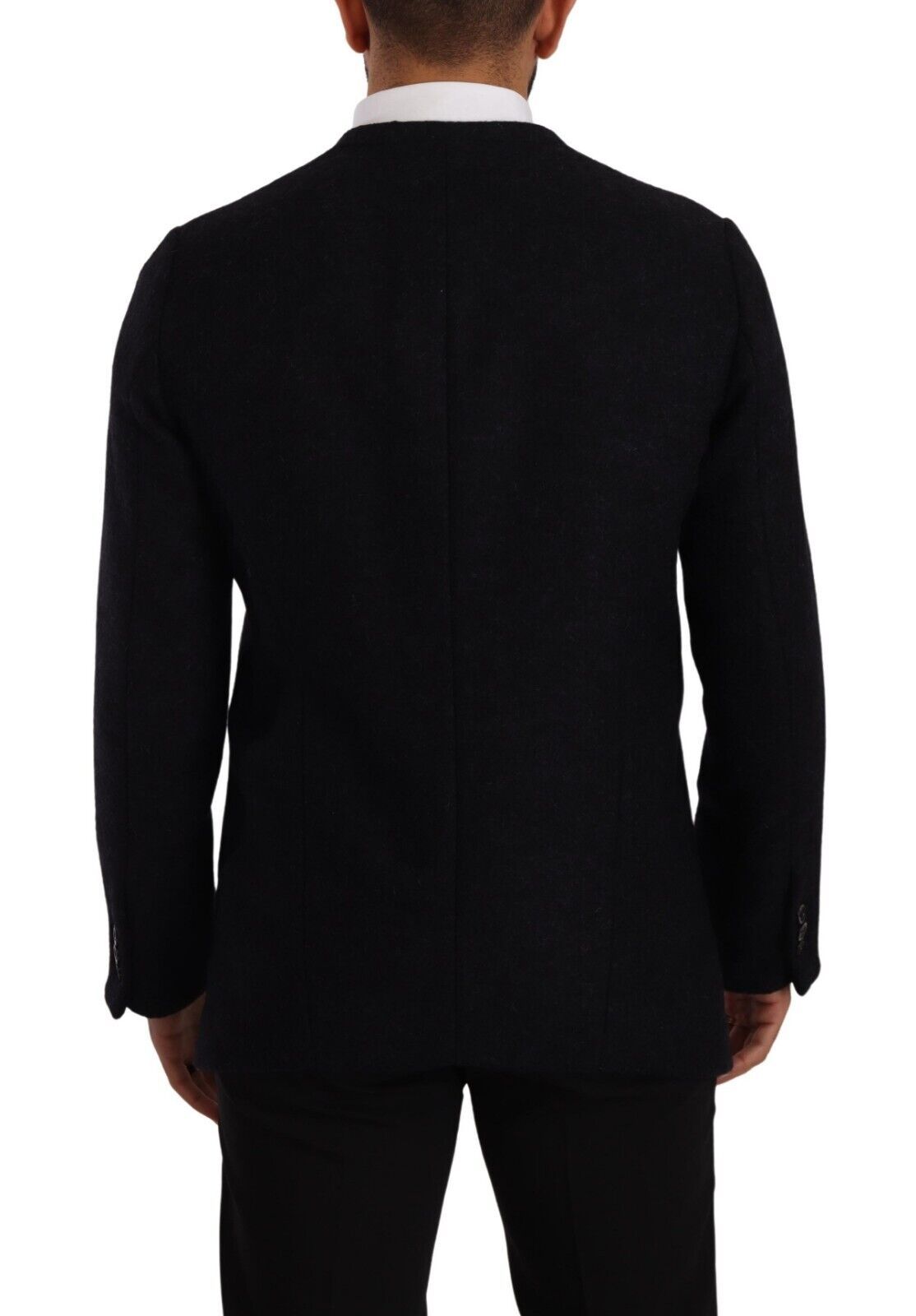 Dolce & Gabbana Gray Alpaca Button Down Men Coat Jacket | Regal Royce