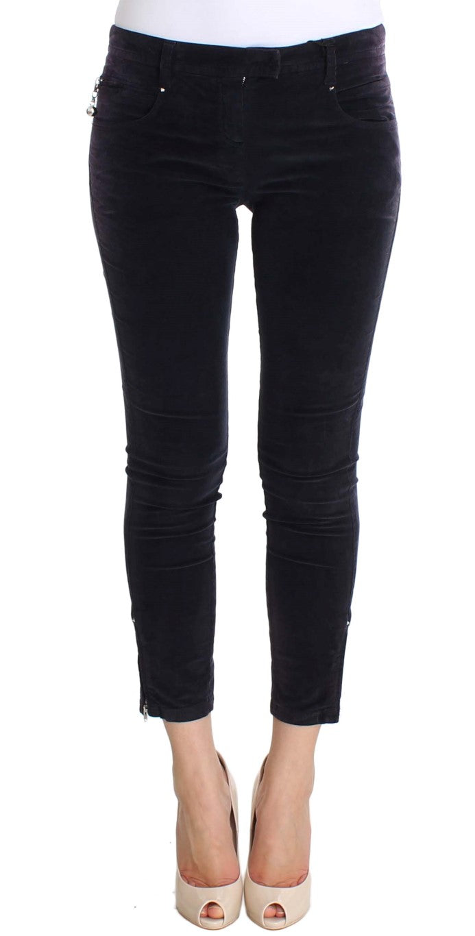 Costume National Purple Cropped Corduroys Jeans | Regal Royce