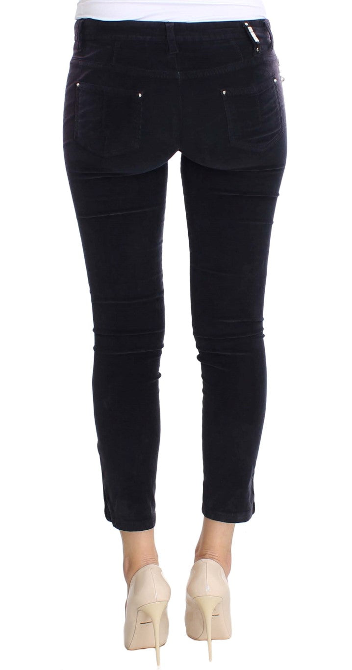 Costume National Purple Cropped Corduroys Jeans | Regal Royce