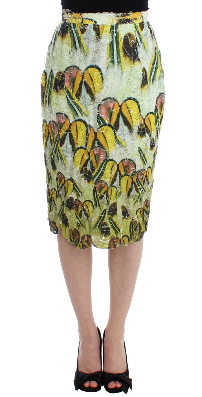 Lanre Da Silva Ajayi Multicolor Organza Pencil Skirt | Regal Royce