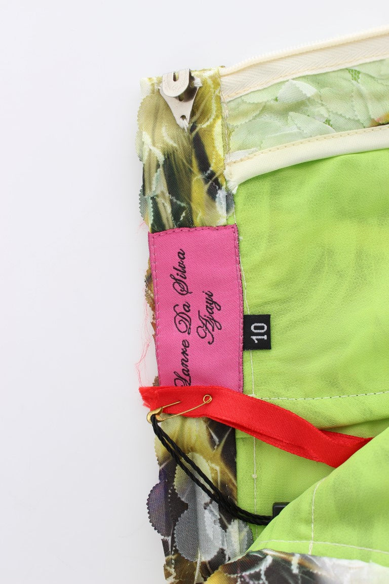 Lanre Da Silva Ajayi Multicolor Organza Pencil Skirt | Regal Royce