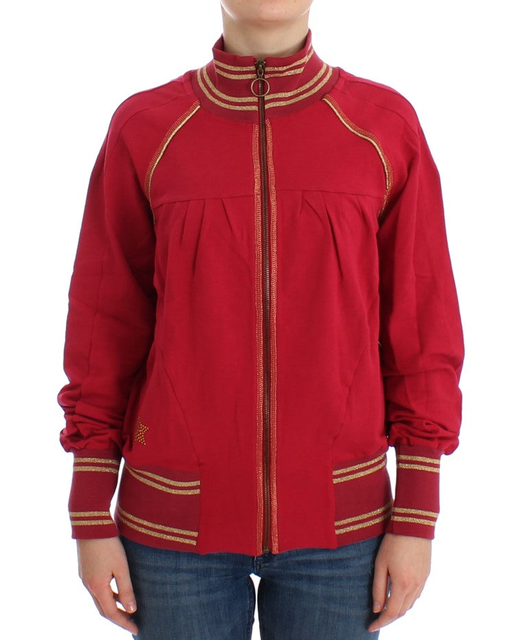 John Galliano Pink Mock Zip Cardigan Sweatshirt Sweater | Regal Royce