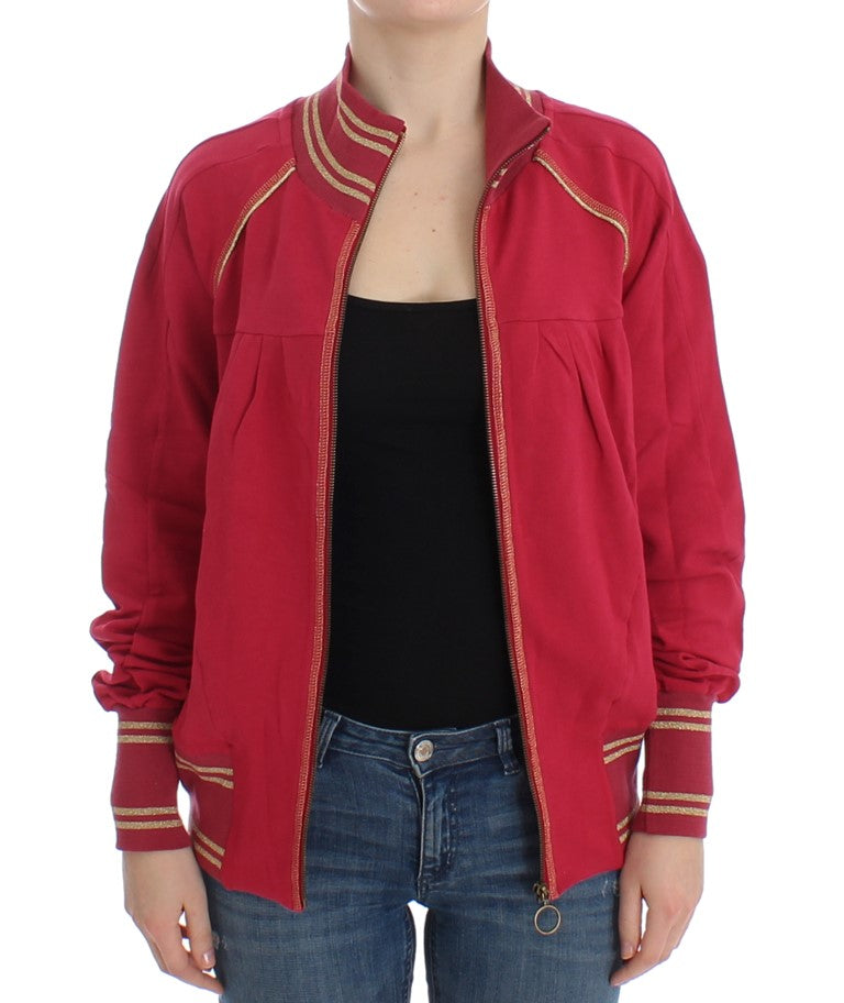 John Galliano Pink Mock Zip Cardigan Sweatshirt Sweater | Regal Royce