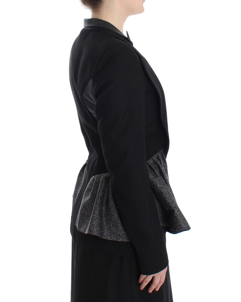 KAALE SUKTAE Black Short Blazer Coat Biker Jacket | Regal Royce