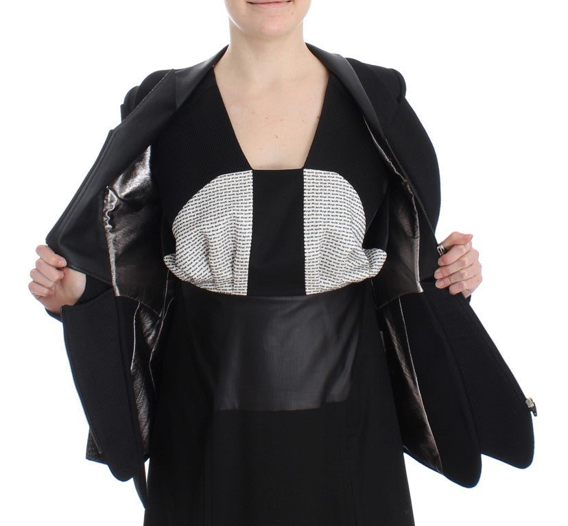 KAALE SUKTAE Black Short Blazer Coat Biker Jacket | Regal Royce