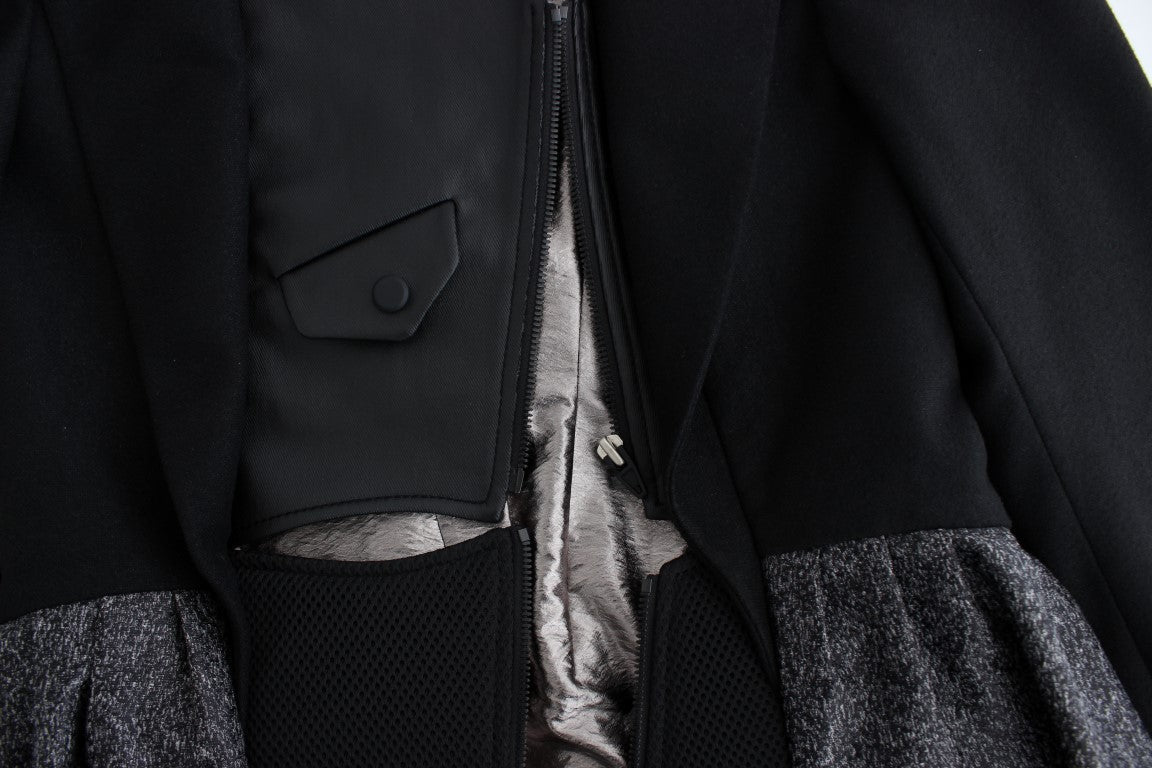 KAALE SUKTAE Black Short Blazer Coat Biker Jacket | Regal Royce