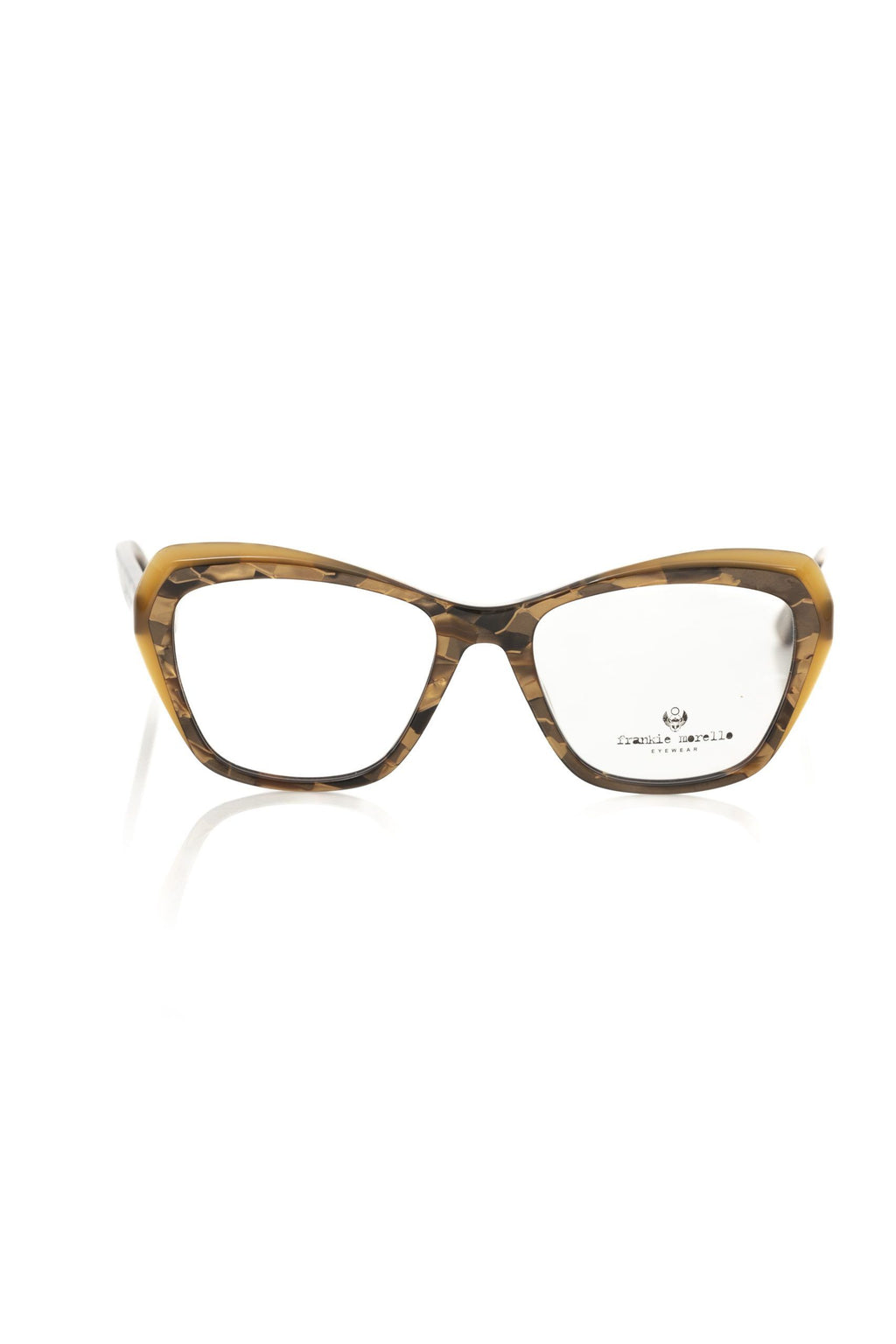 Frankie Morello Beige Acetate Glasses Frame
