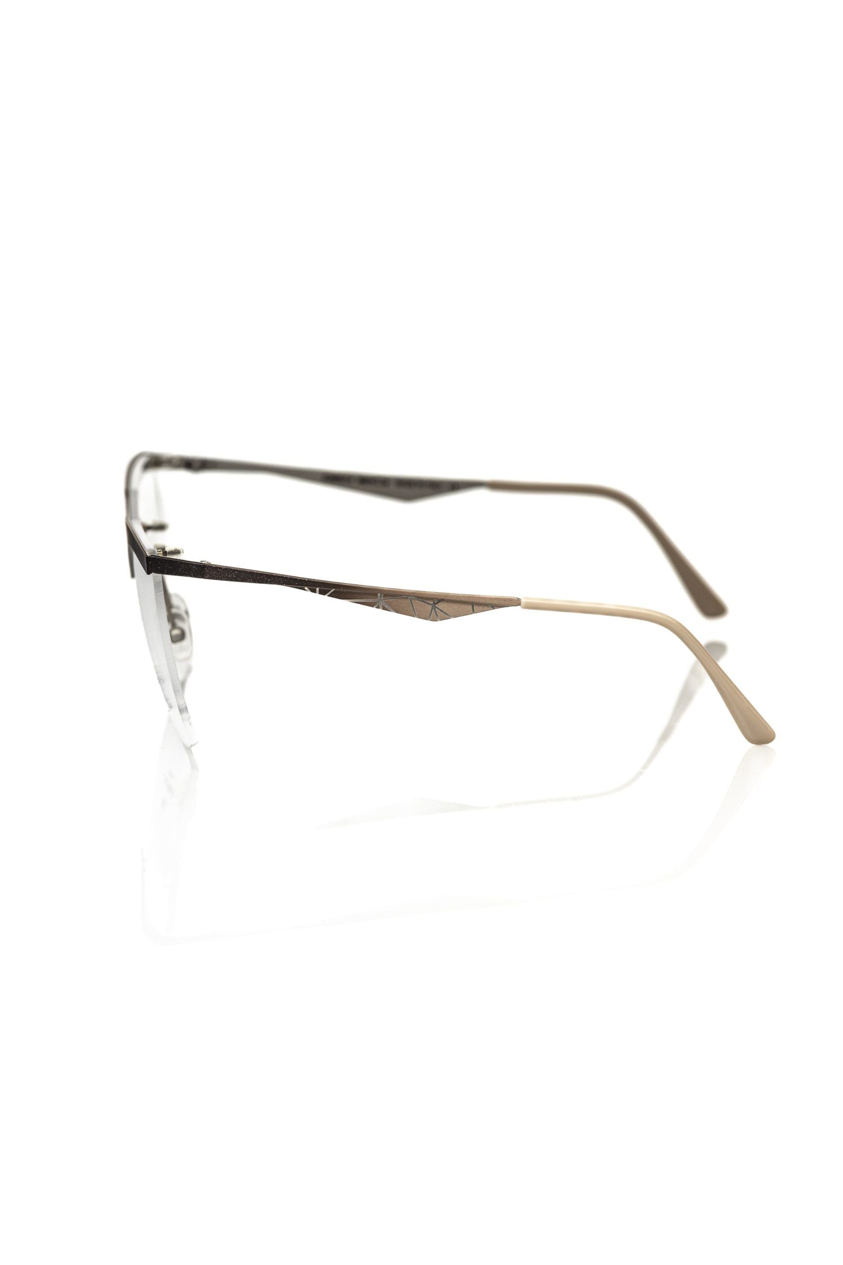 Frankie Morello Gold Metallic Fibre Glasses Frame