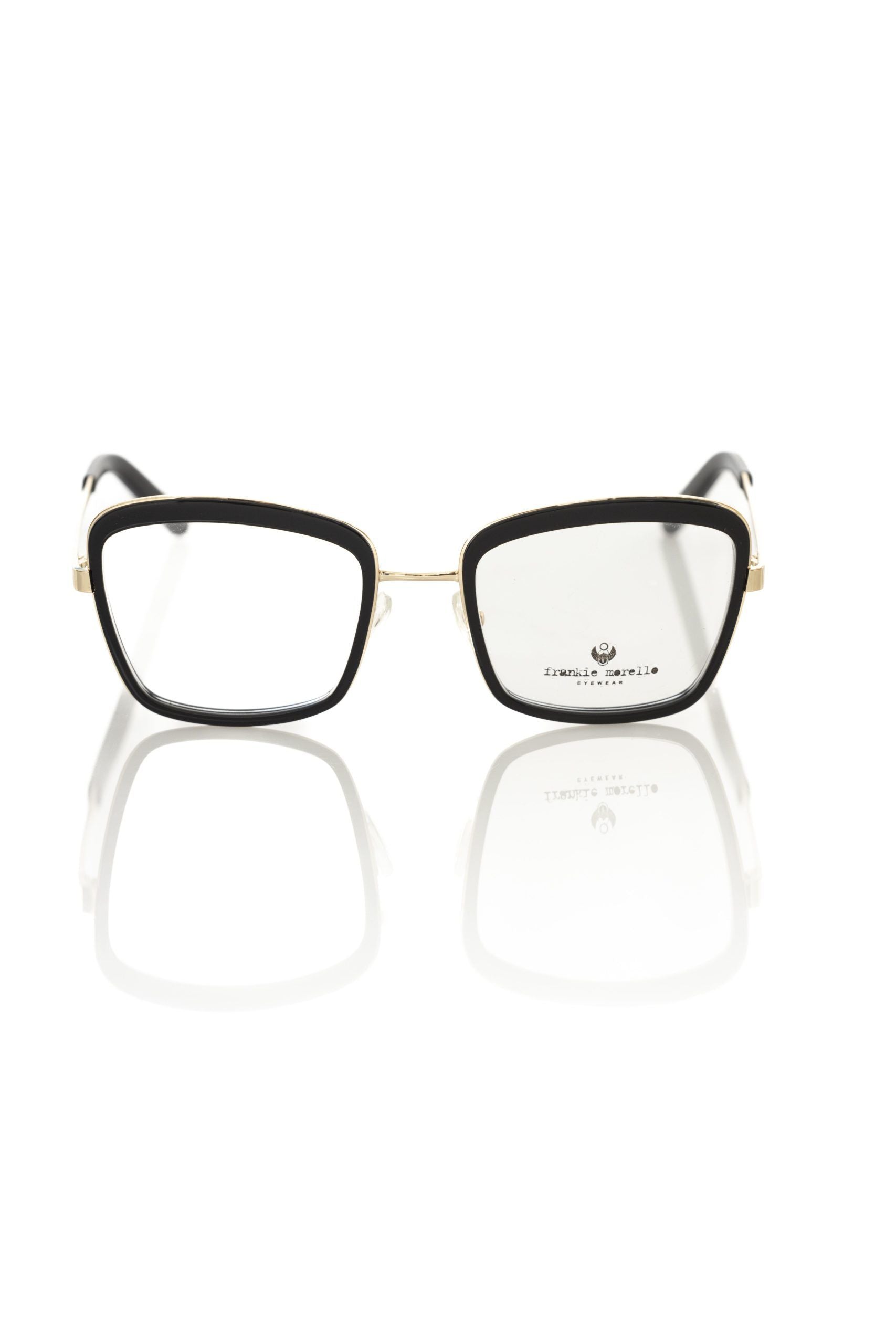 Frankie Morello Black Metallic Women's Eyeglass Frame | Regal Royce