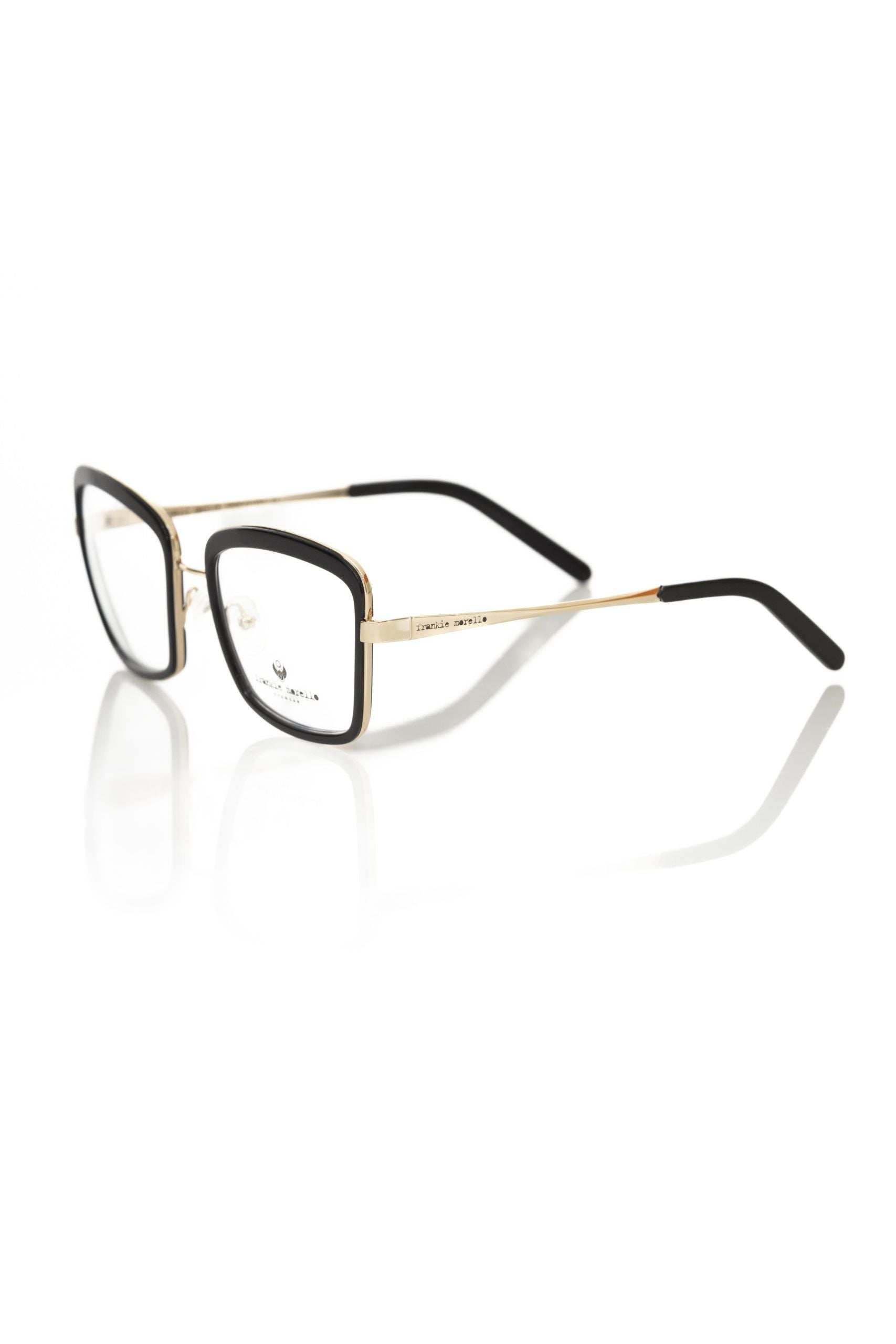 Frankie Morello Black Metallic Women's Eyeglass Frame | Regal Royce