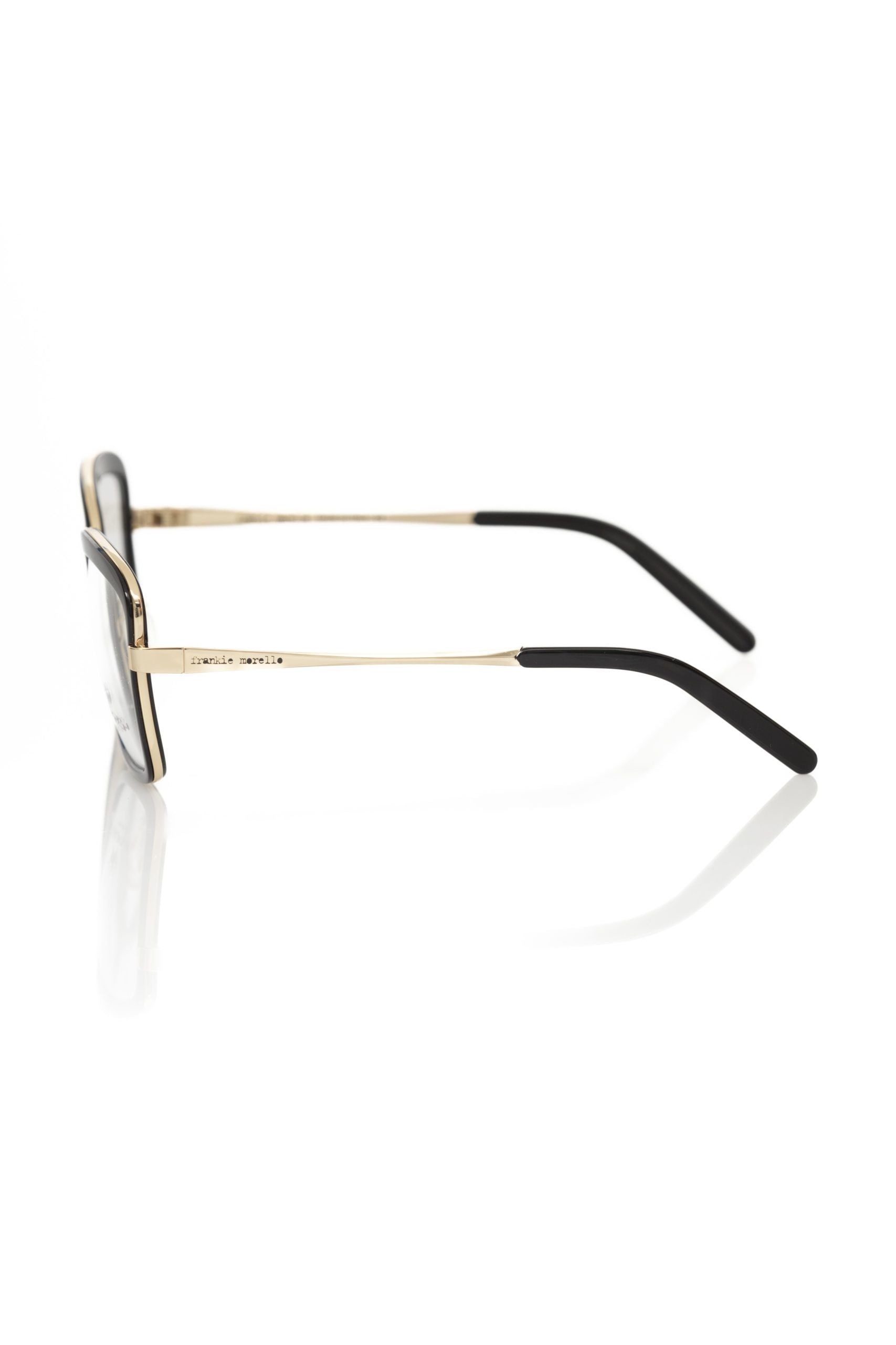 Frankie Morello Black Metallic Women's Eyeglass Frame | Regal Royce