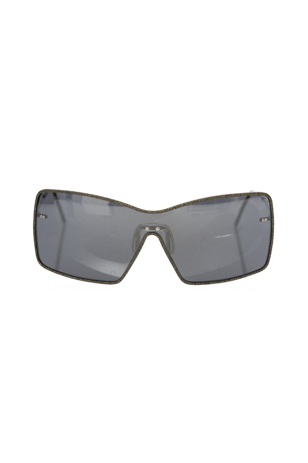 Frankie Morello Black Metallic Fibre Sunglass