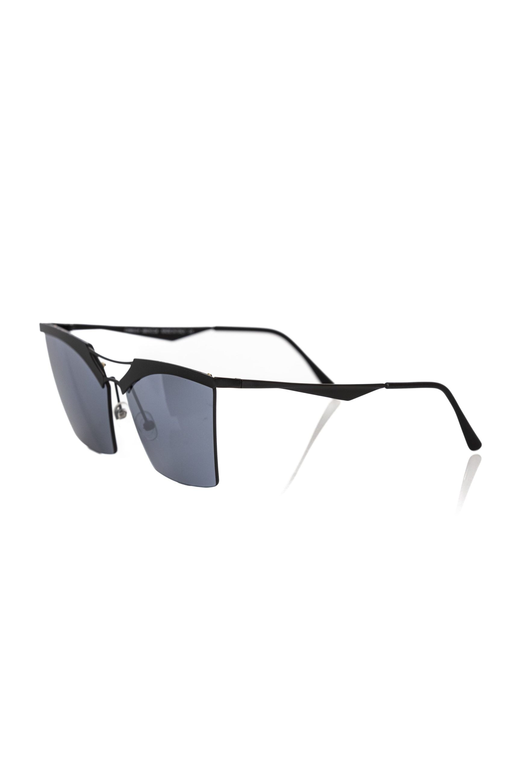 Frankie Morello Black Metallic Fibre Sunglass