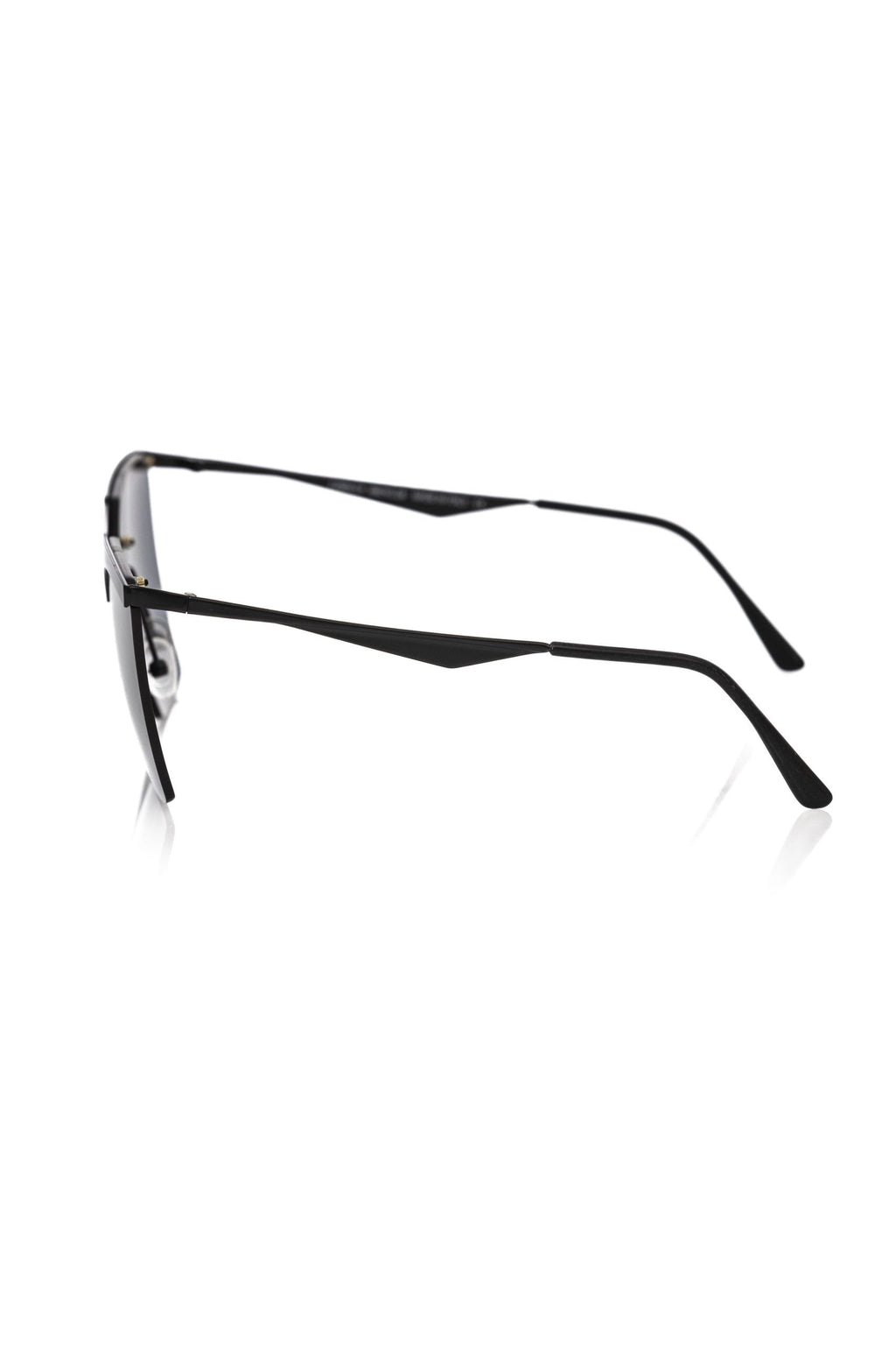 Frankie Morello Black Metallic Fibre Sunglass