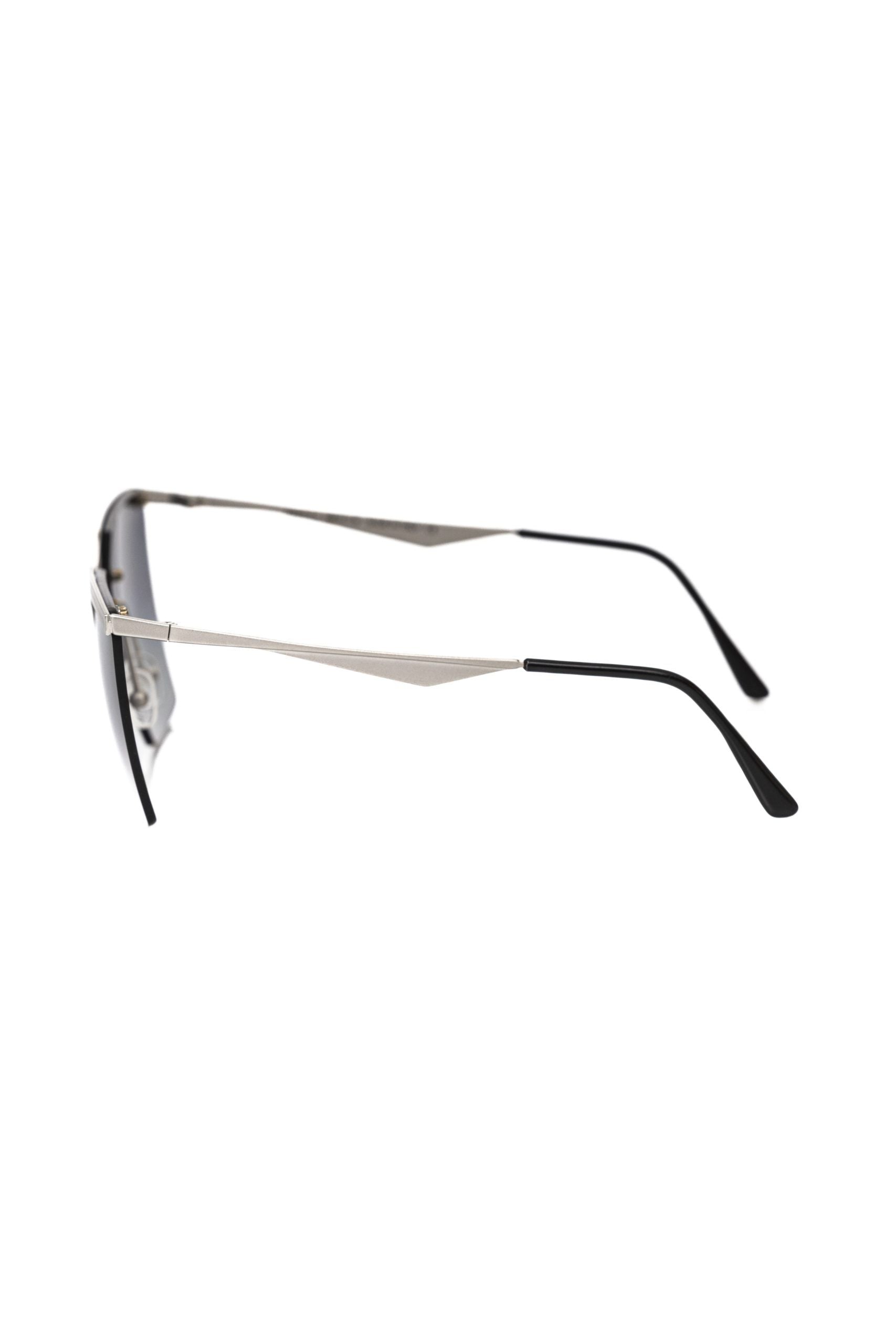 Frankie Morello Silver Metallic Fibre Sunglass